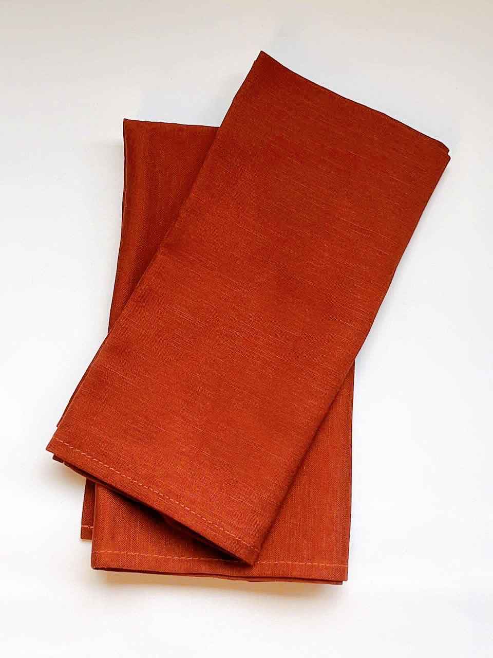 Khăn vuông cam đất