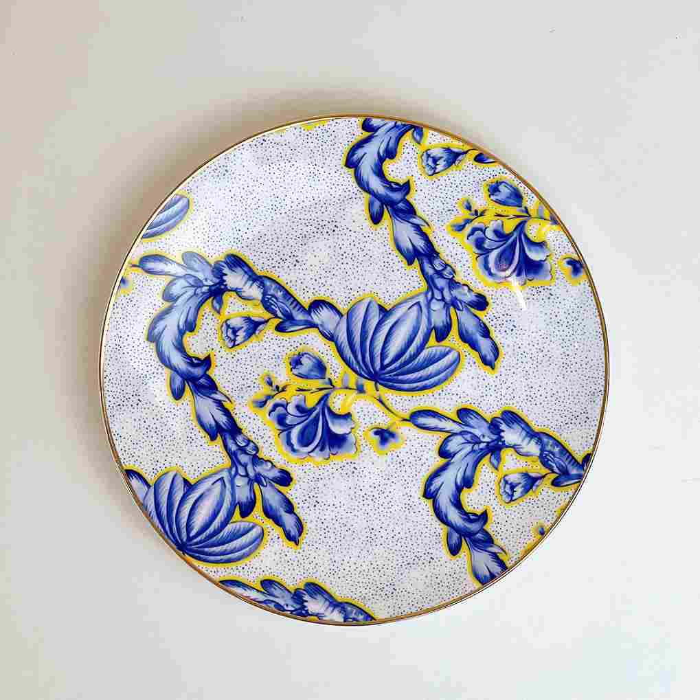 Set tiệc xanh vàng luxury