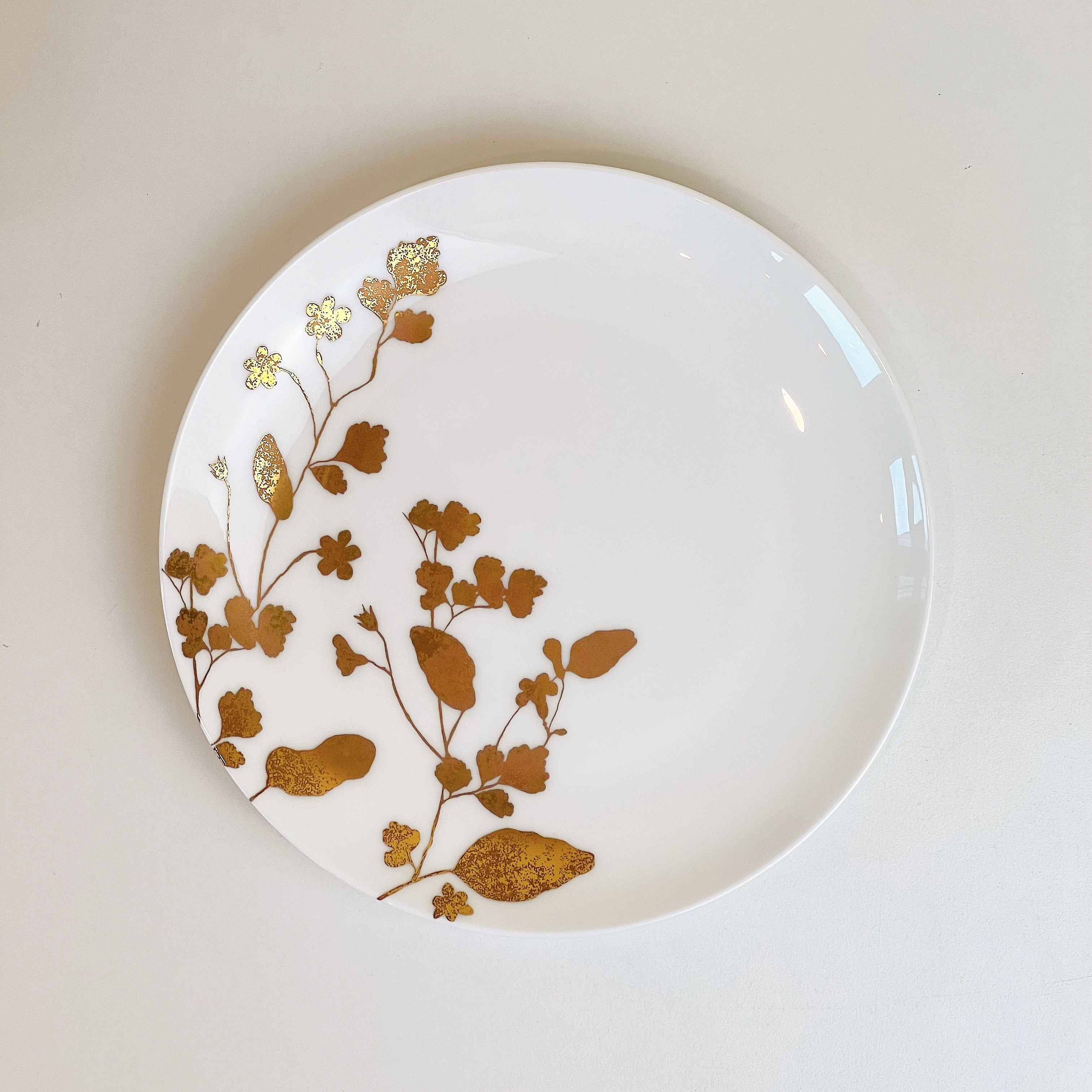 Set tiệc đĩa sứ xương hoạ tiết hoa
