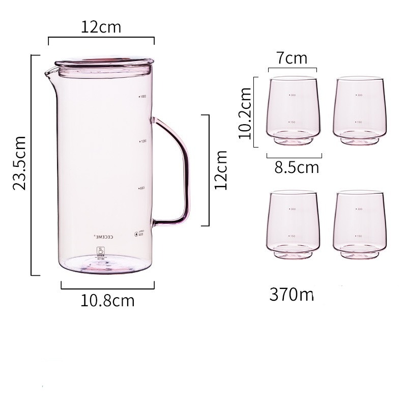 Bộ bình 4 cốc TT