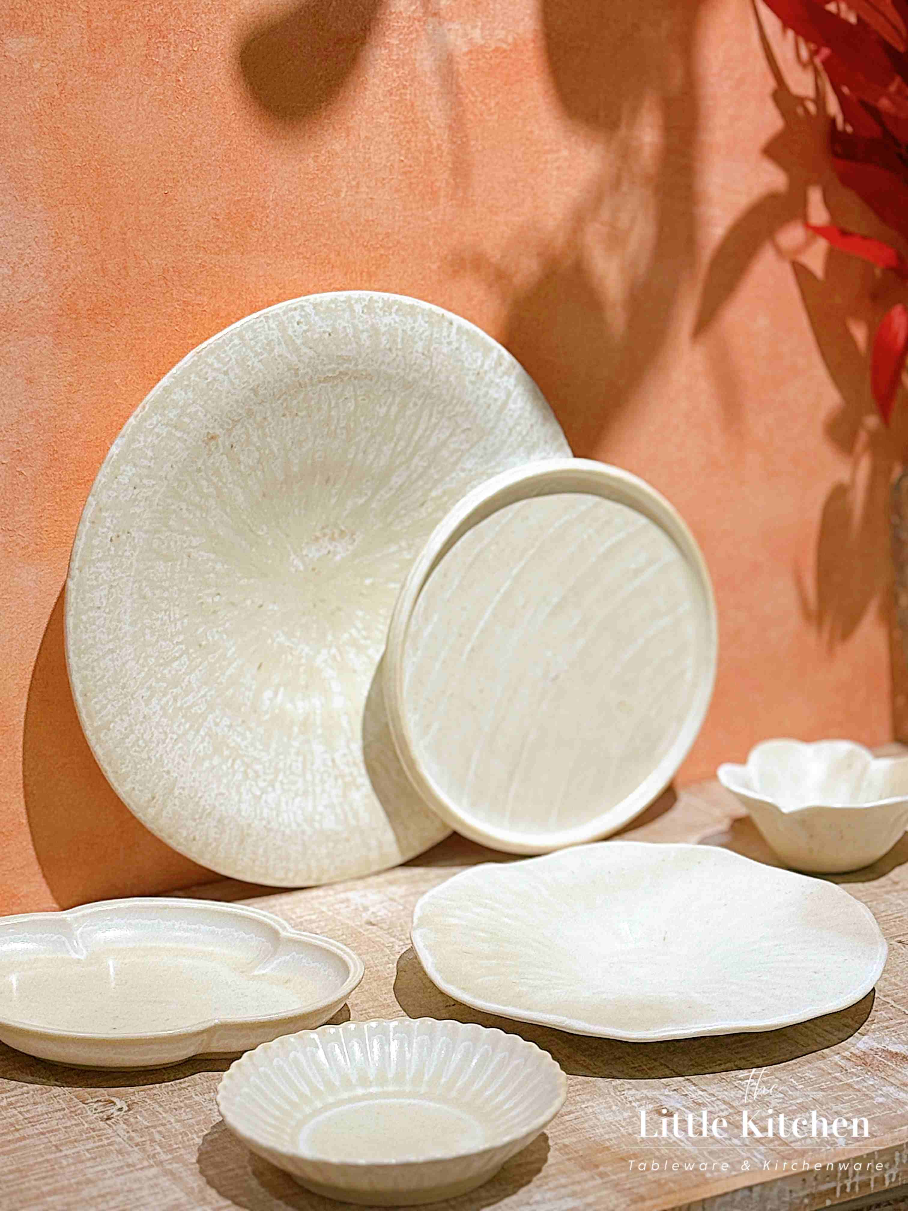 Bộ bát đĩa cao cấp phong cách Nhật Bản màu be hỏa biến