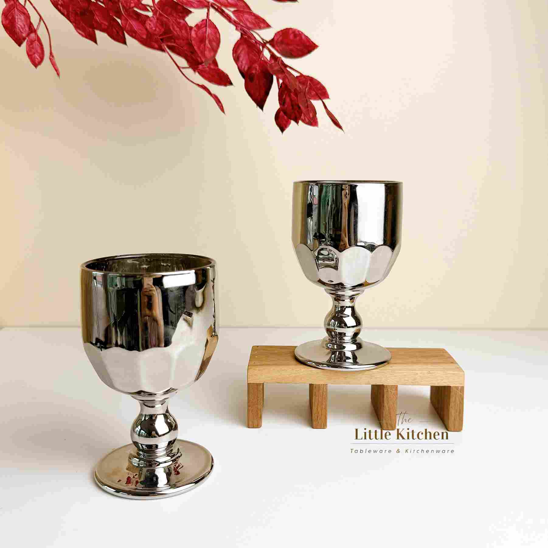 Ly thuỷ tinh bạc 13