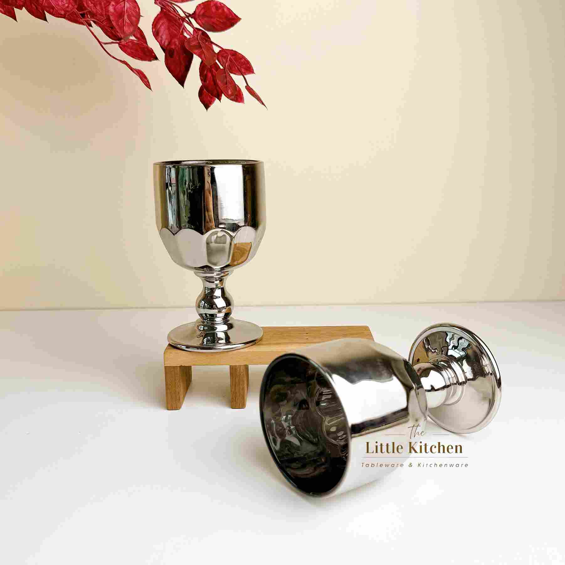 Ly thuỷ tinh bạc 13