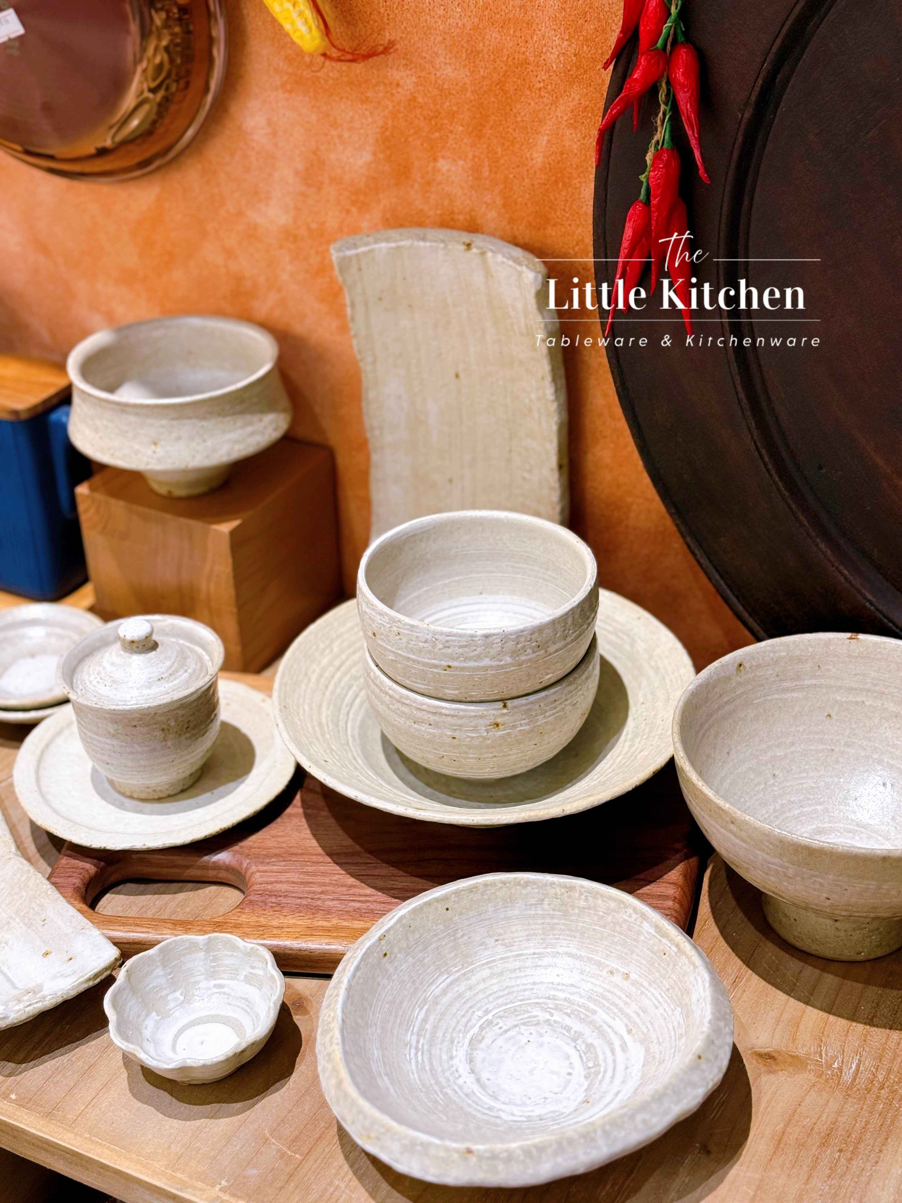 Bộ bát đĩa cao cấp phong cách Nhật Bản màu be loang lì