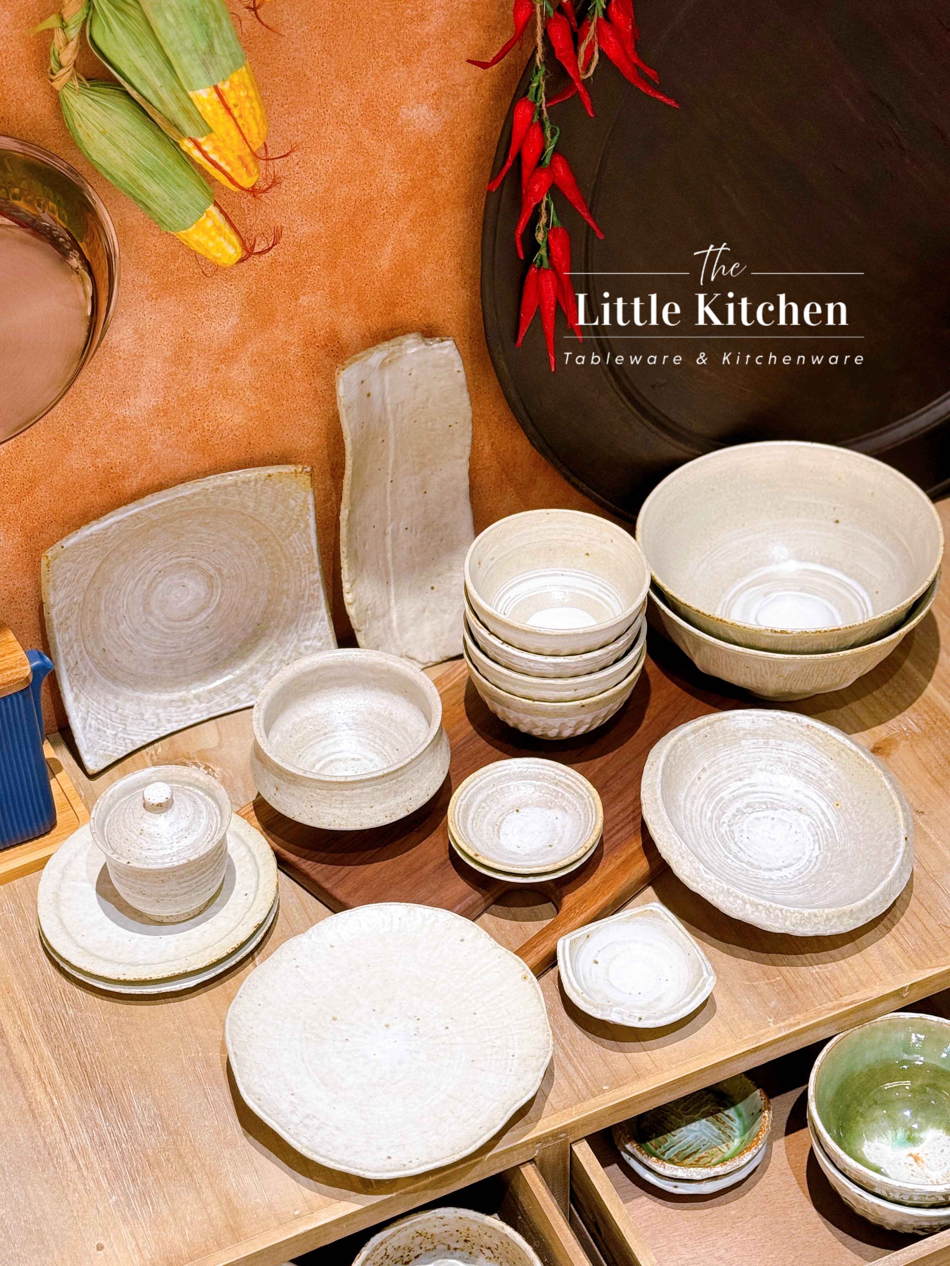 Bộ bát đĩa cao cấp phong cách Nhật Bản màu be loang lì