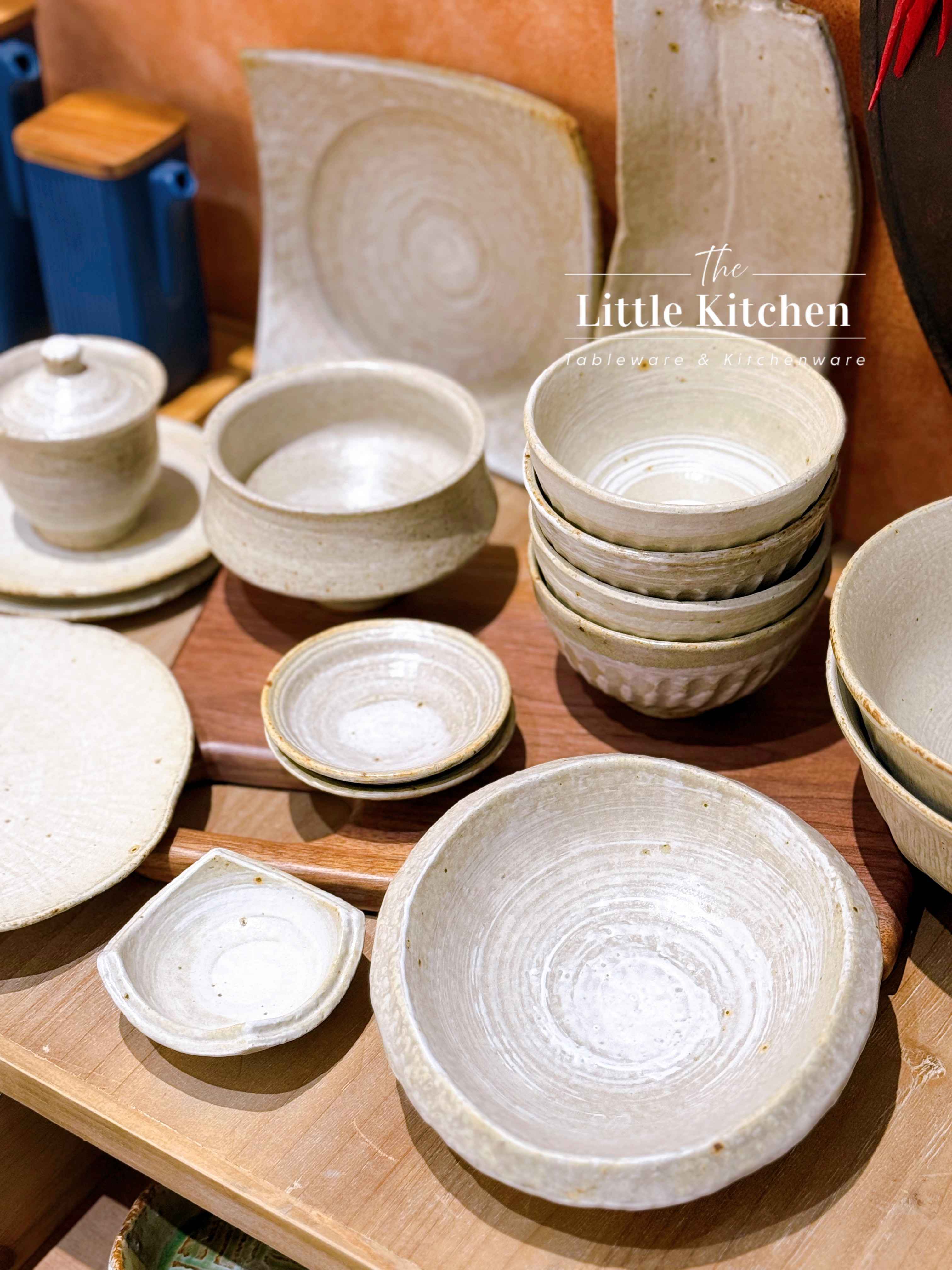 Bộ bát đĩa cao cấp phong cách Nhật Bản màu be loang lì