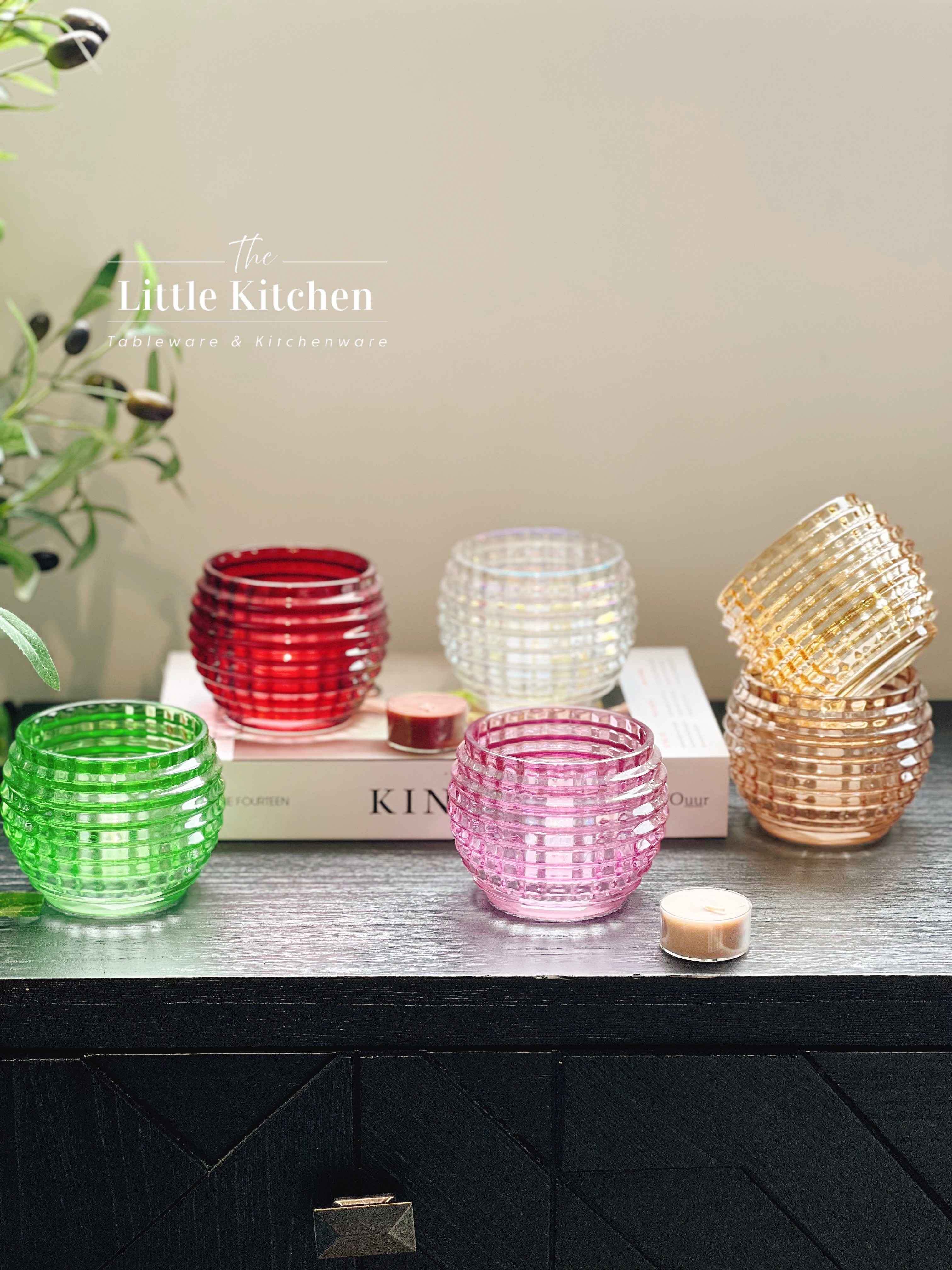 Cốc thủy tinh nến gân