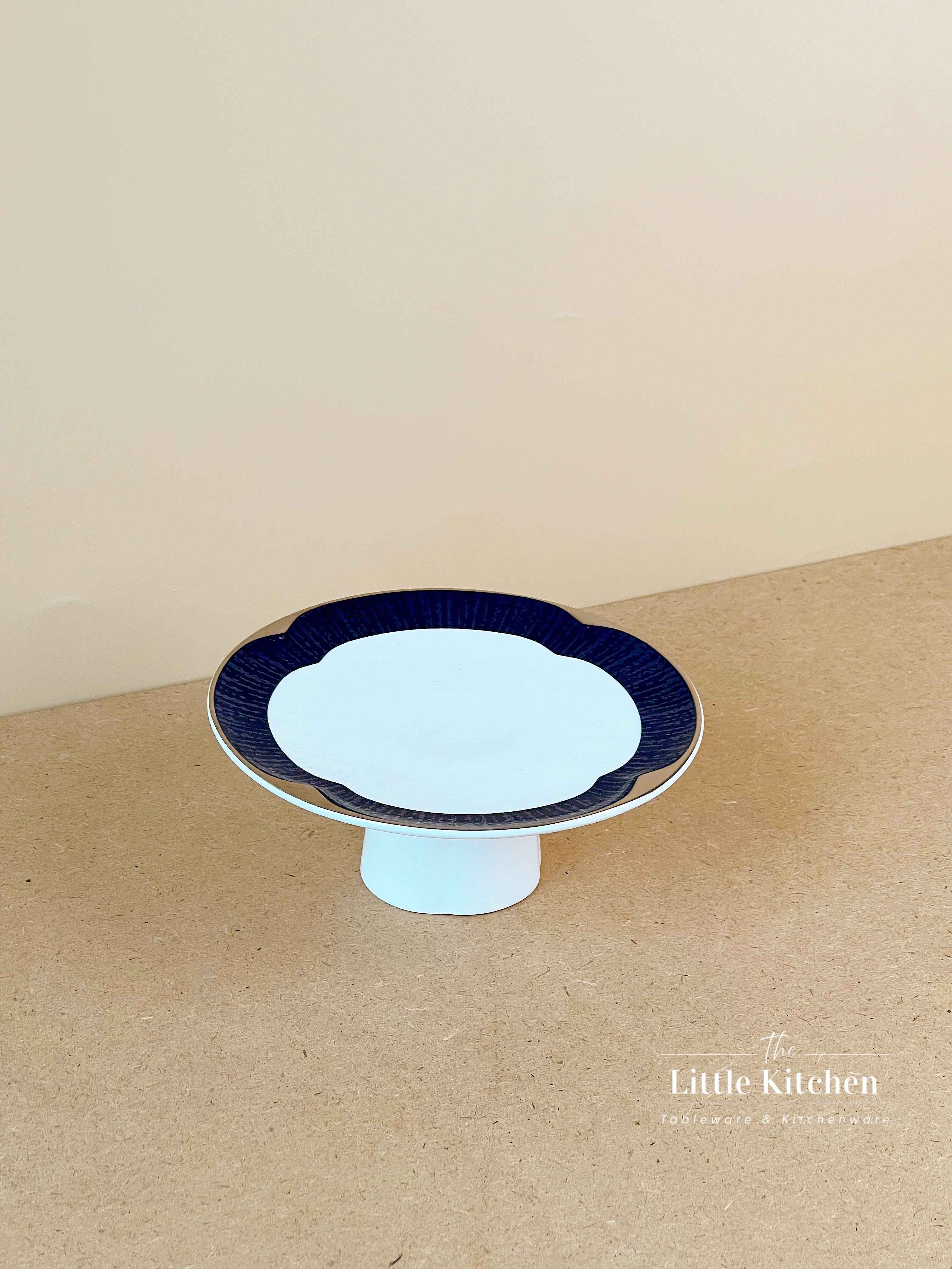 Bộ bát đĩa cao cấp sứ xương viền lam Bạc