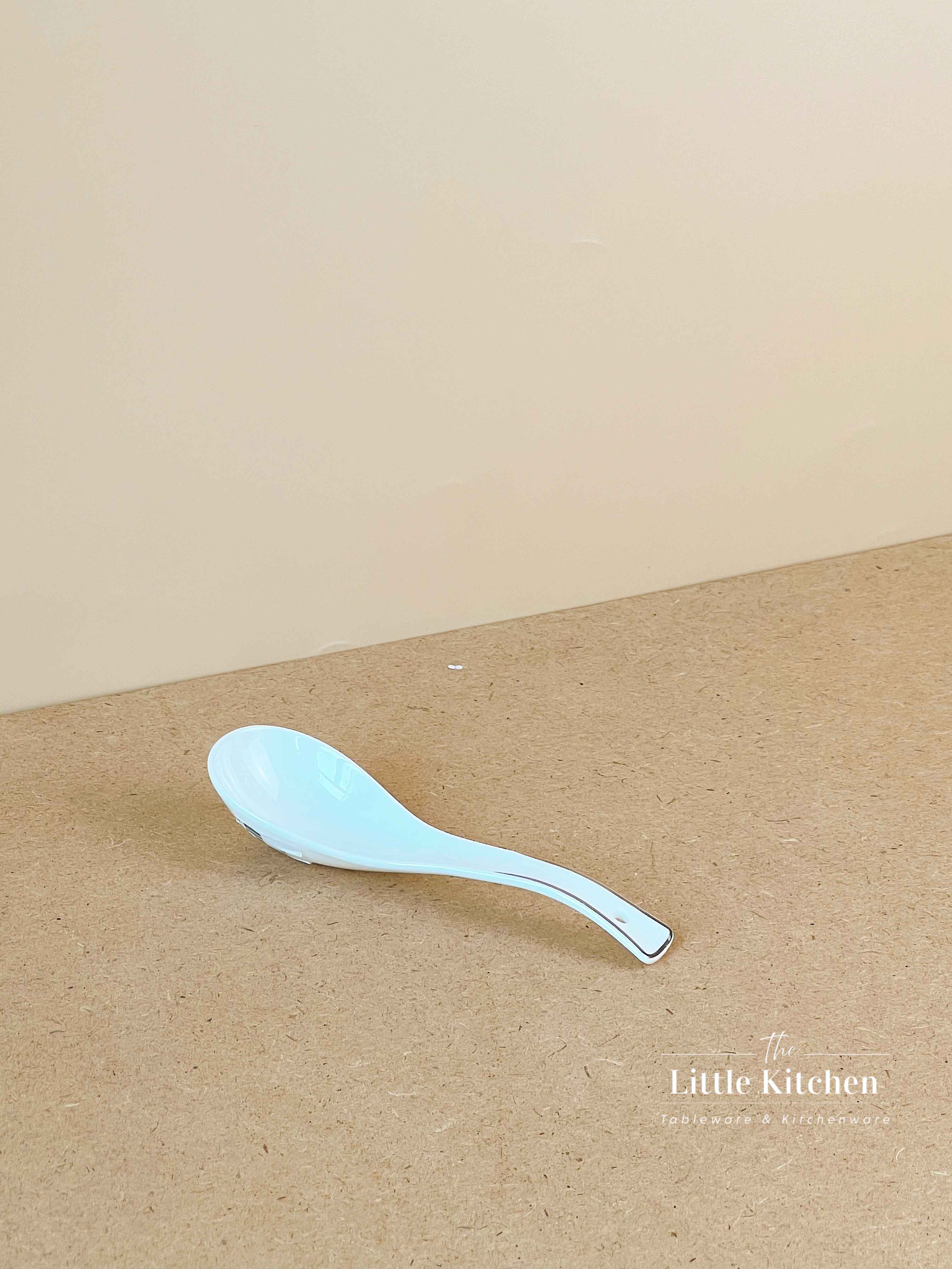 Bộ bát đĩa cao cấp sứ xương viền lam Bạc