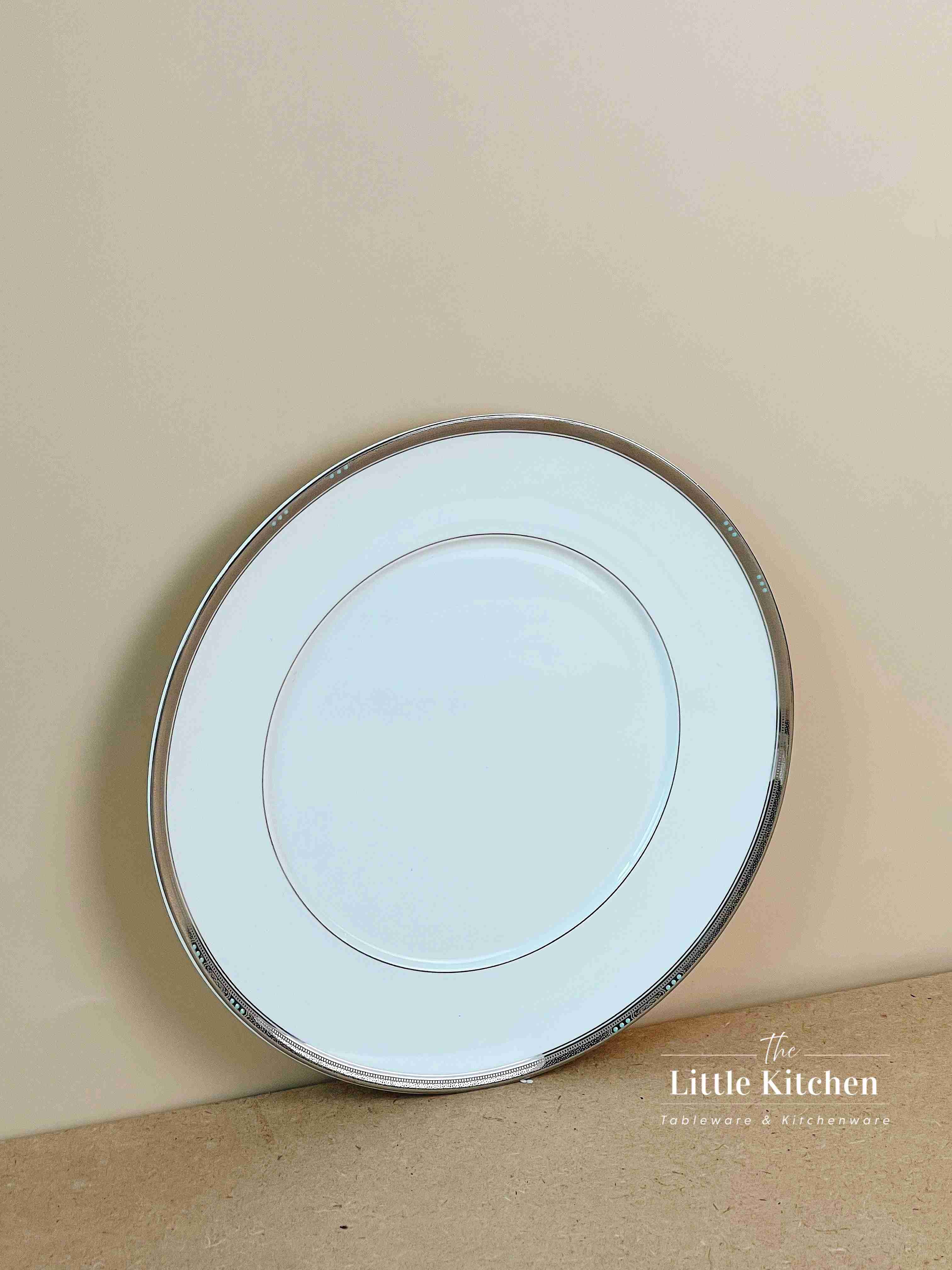 Bộ bát đĩa cao cấp sứ  Magie màu trắng viền bi