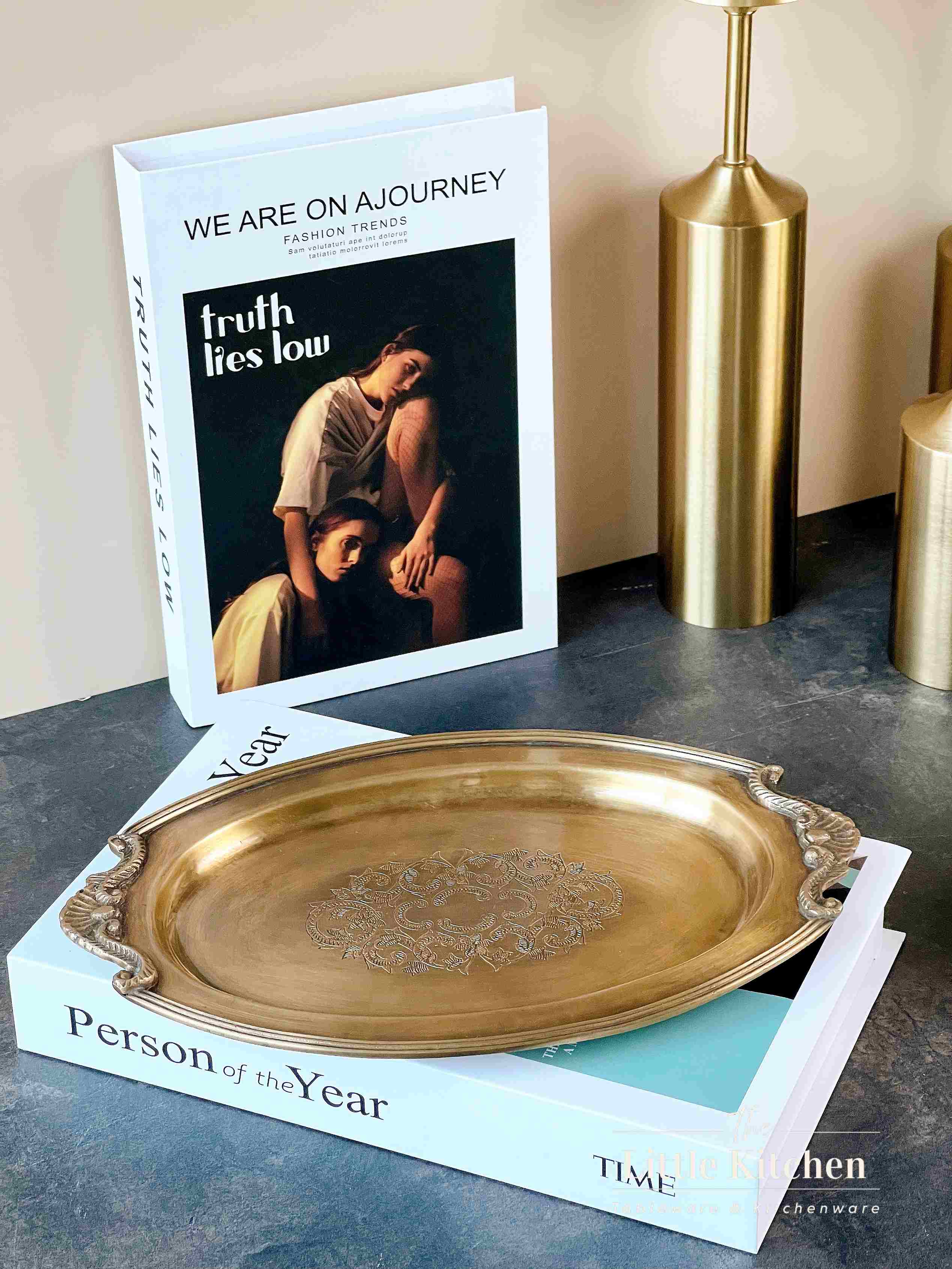 Đồng Ấn Độ khay oval 28*18