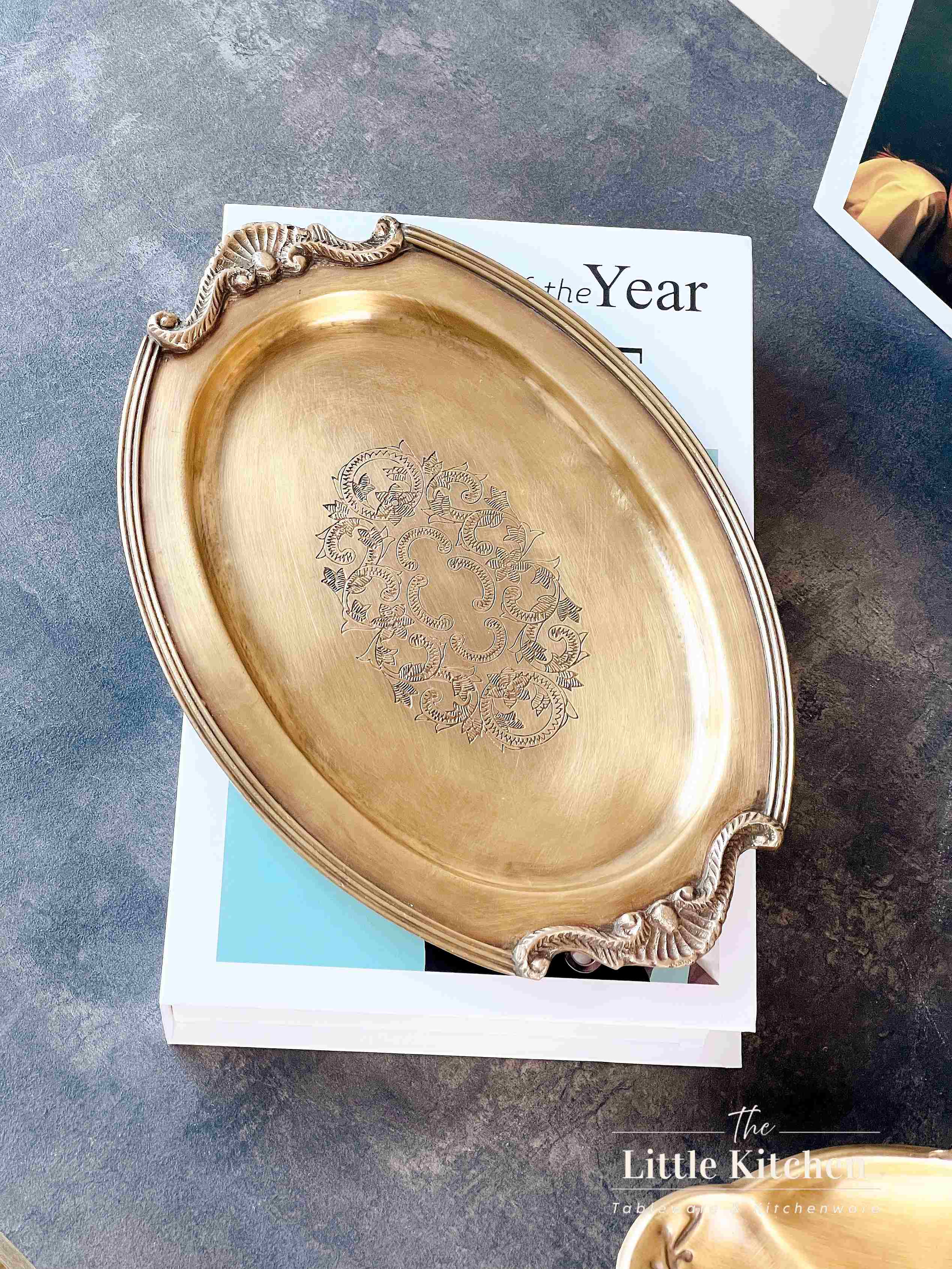 Đồng Ấn Độ khay oval 28*18