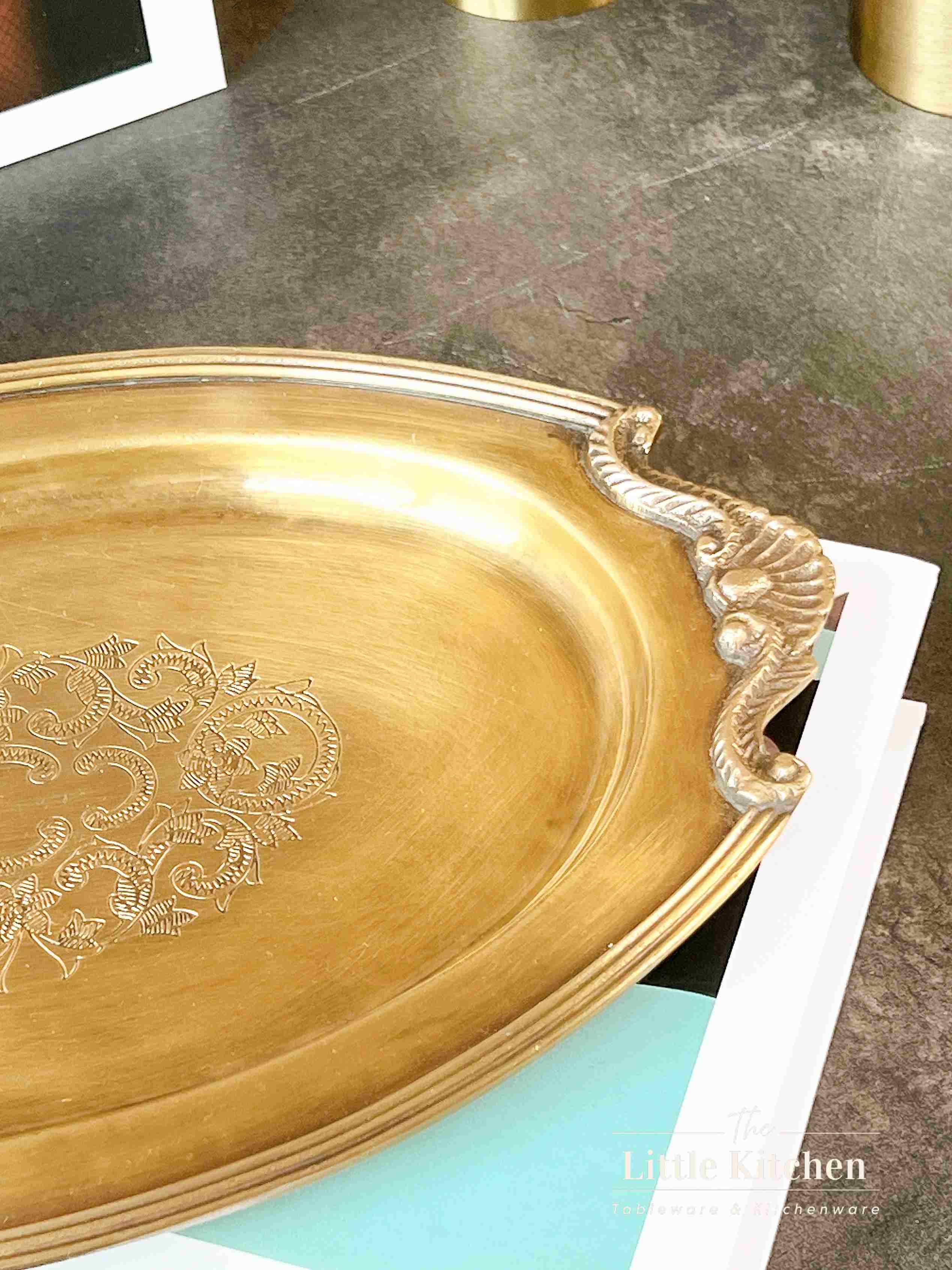 Đồng Ấn Độ khay oval 28*18