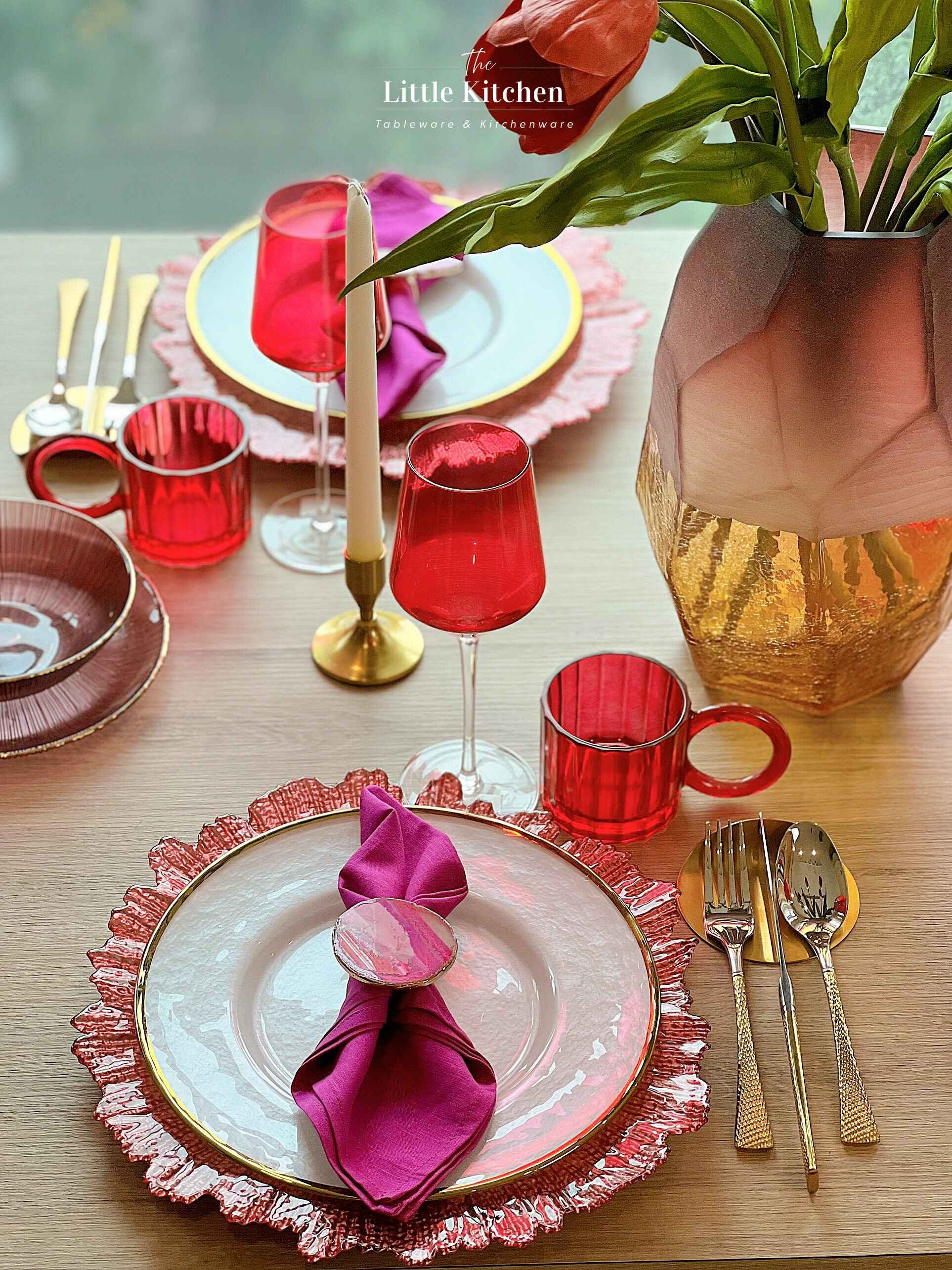 Set Tiệc Hồng Tím