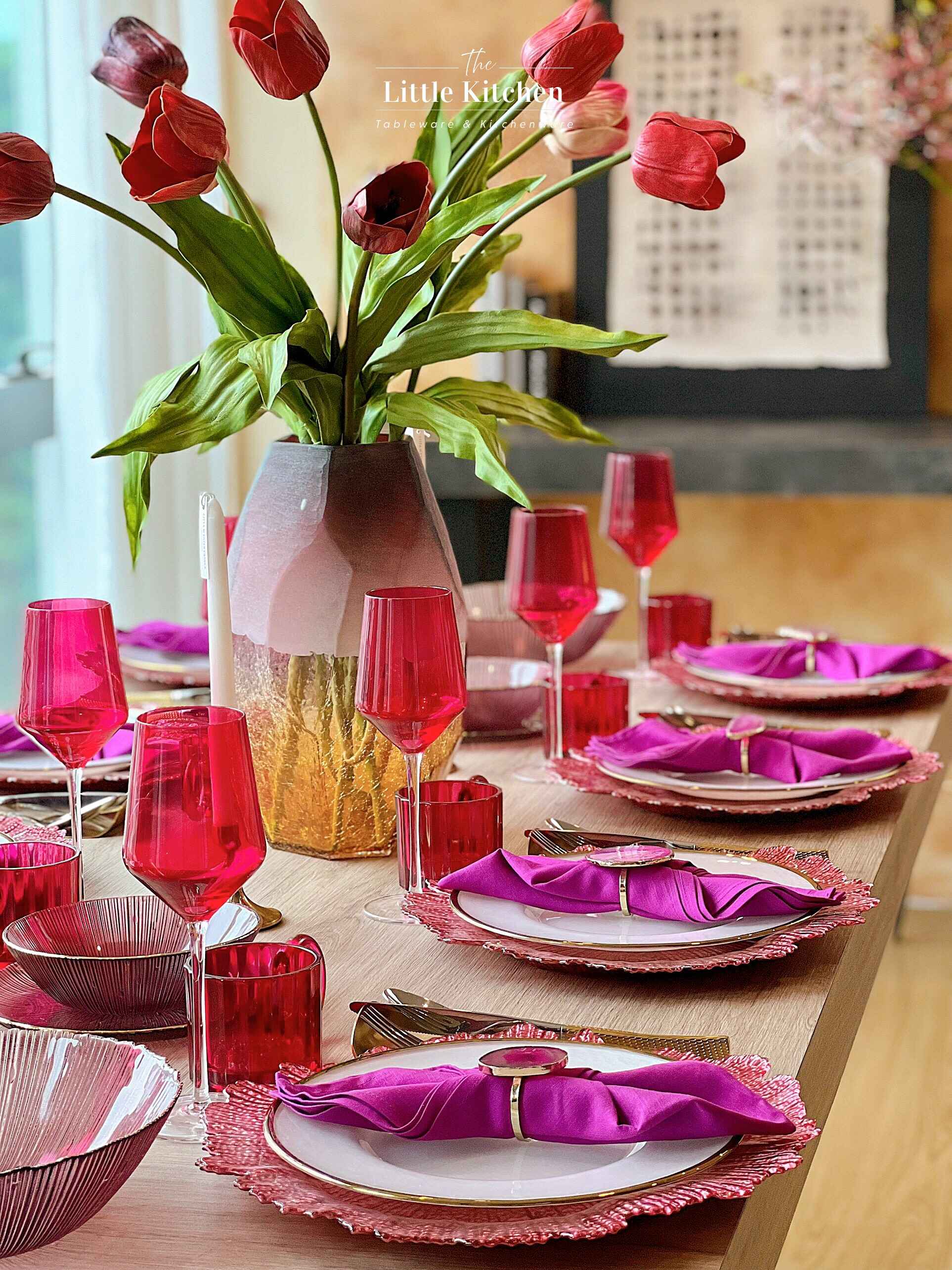 Set Tiệc Hồng Tím