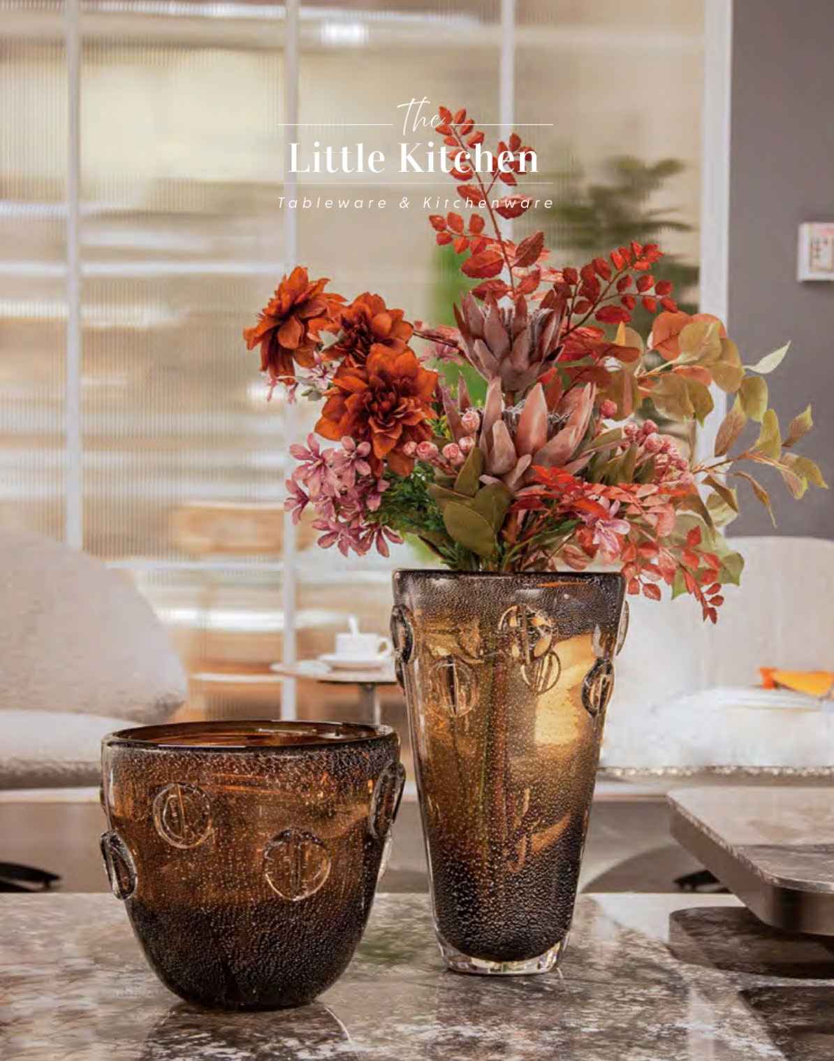 Bình thủy tinh hạt cafe nổi