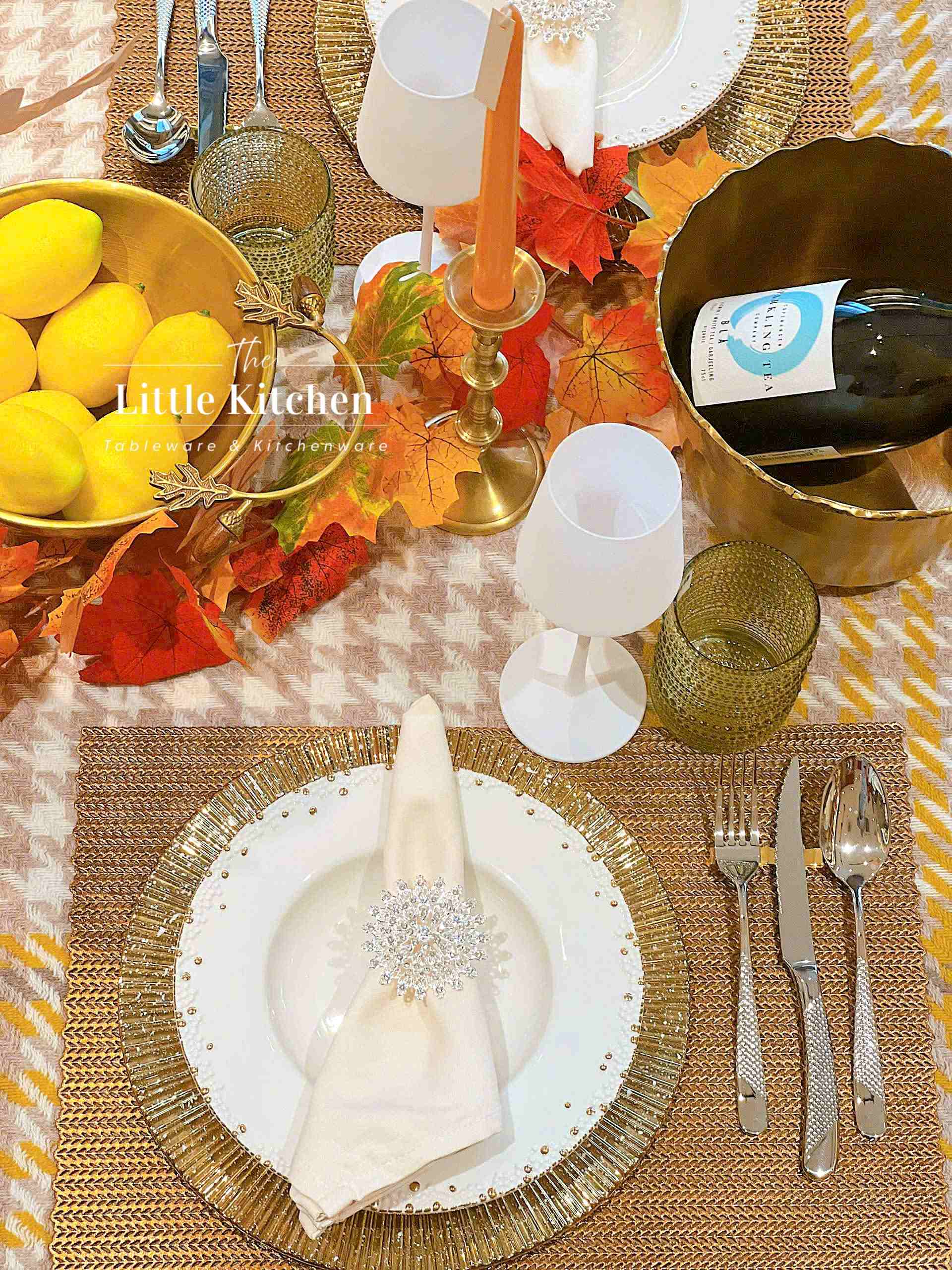 Set tiệc thu đĩa nan quạt