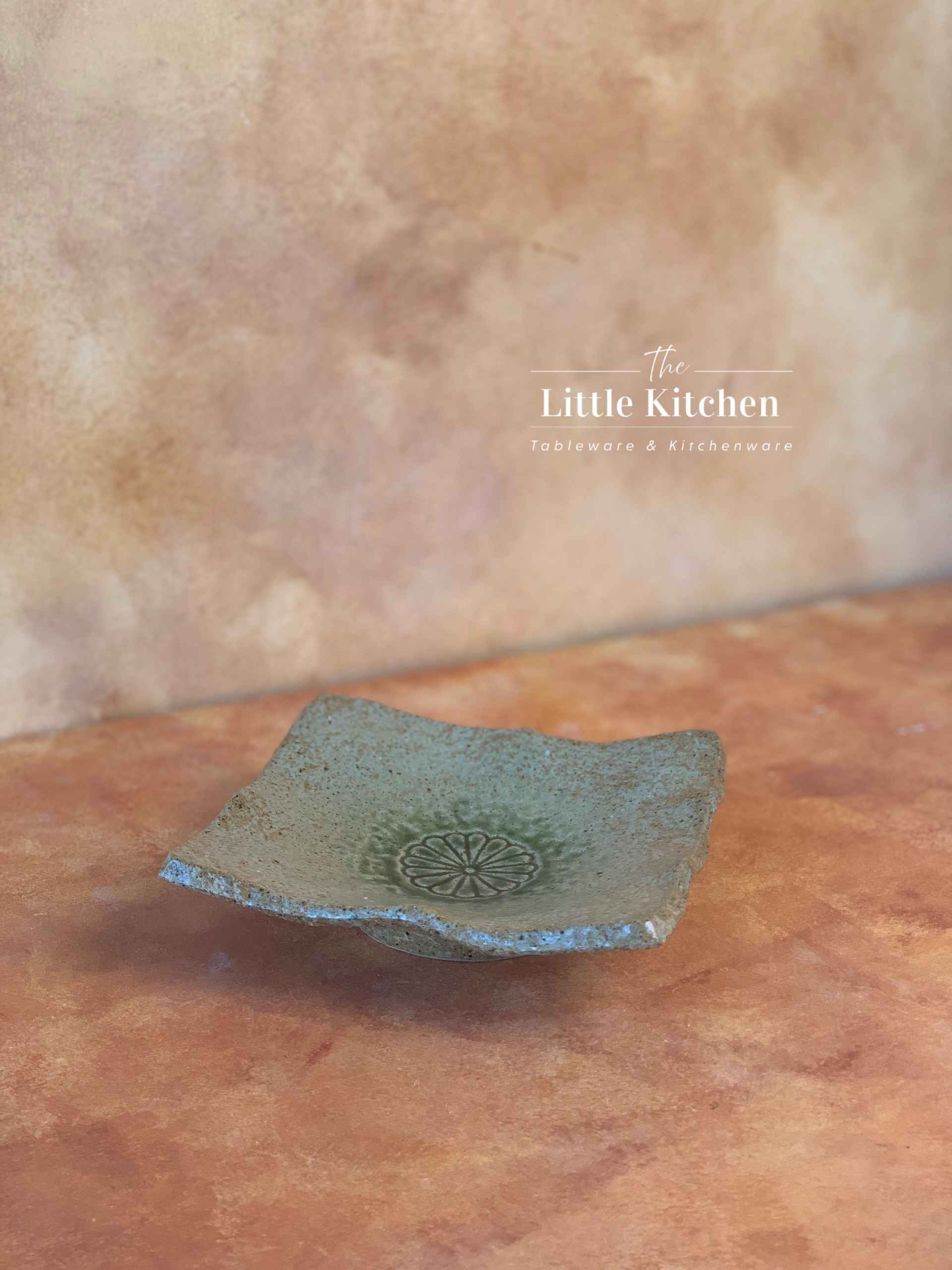 Bộ bát đĩa cao cấp phong cách Nhật Bản họa tiết loang màu lục