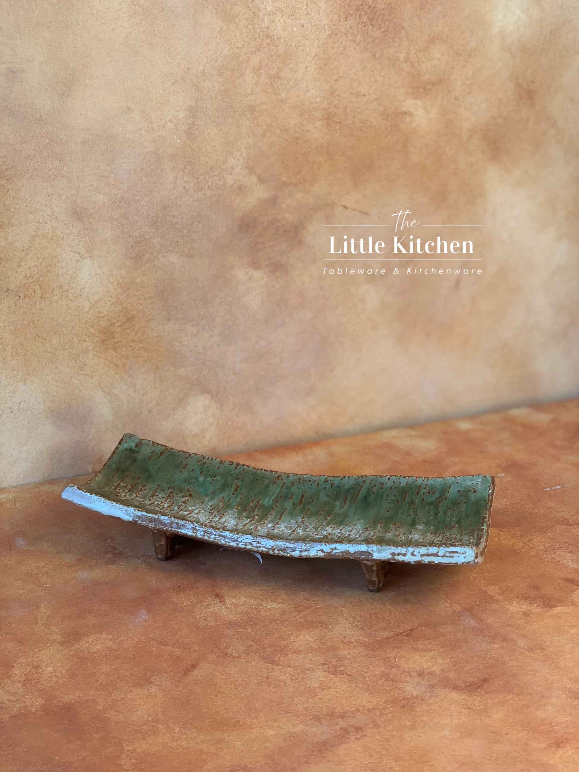 Bộ bát đĩa cao cấp phong cách Nhật Bản họa tiết loang màu lục