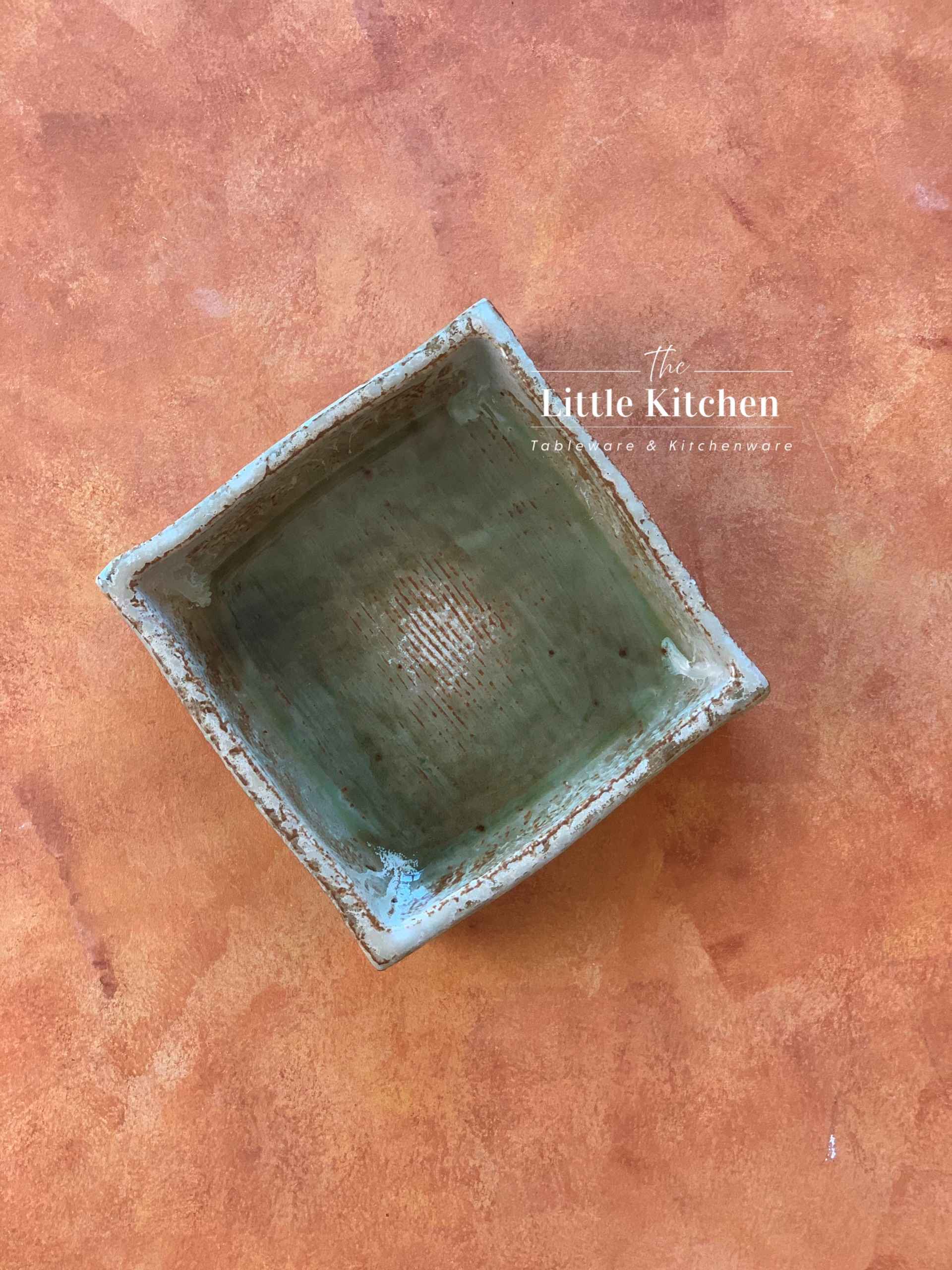 Bộ bát đĩa cao cấp phong cách Nhật Bản họa tiết loang màu lục