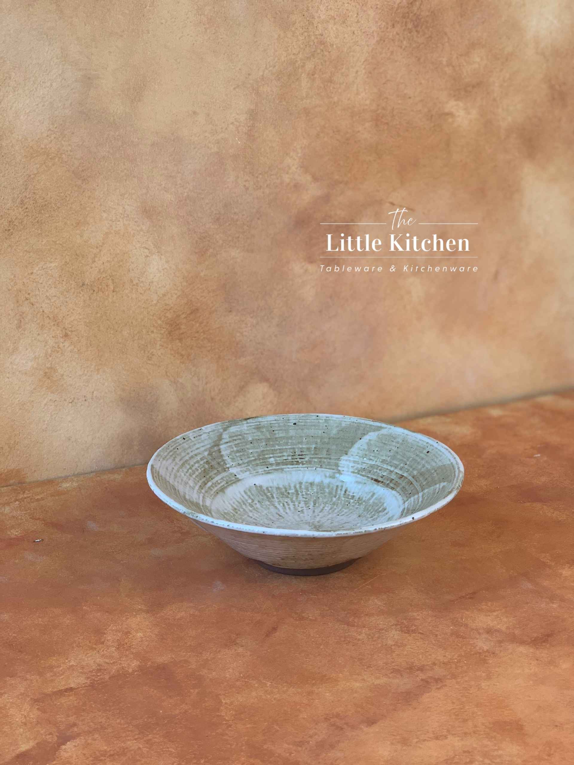 Bộ bát đĩa cao cấp phong cách Nhật Bản họa tiết loang màu be