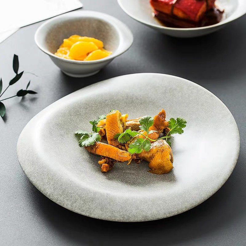 ĐĨA SÂU LỆCH 28CM GHI NHẠT