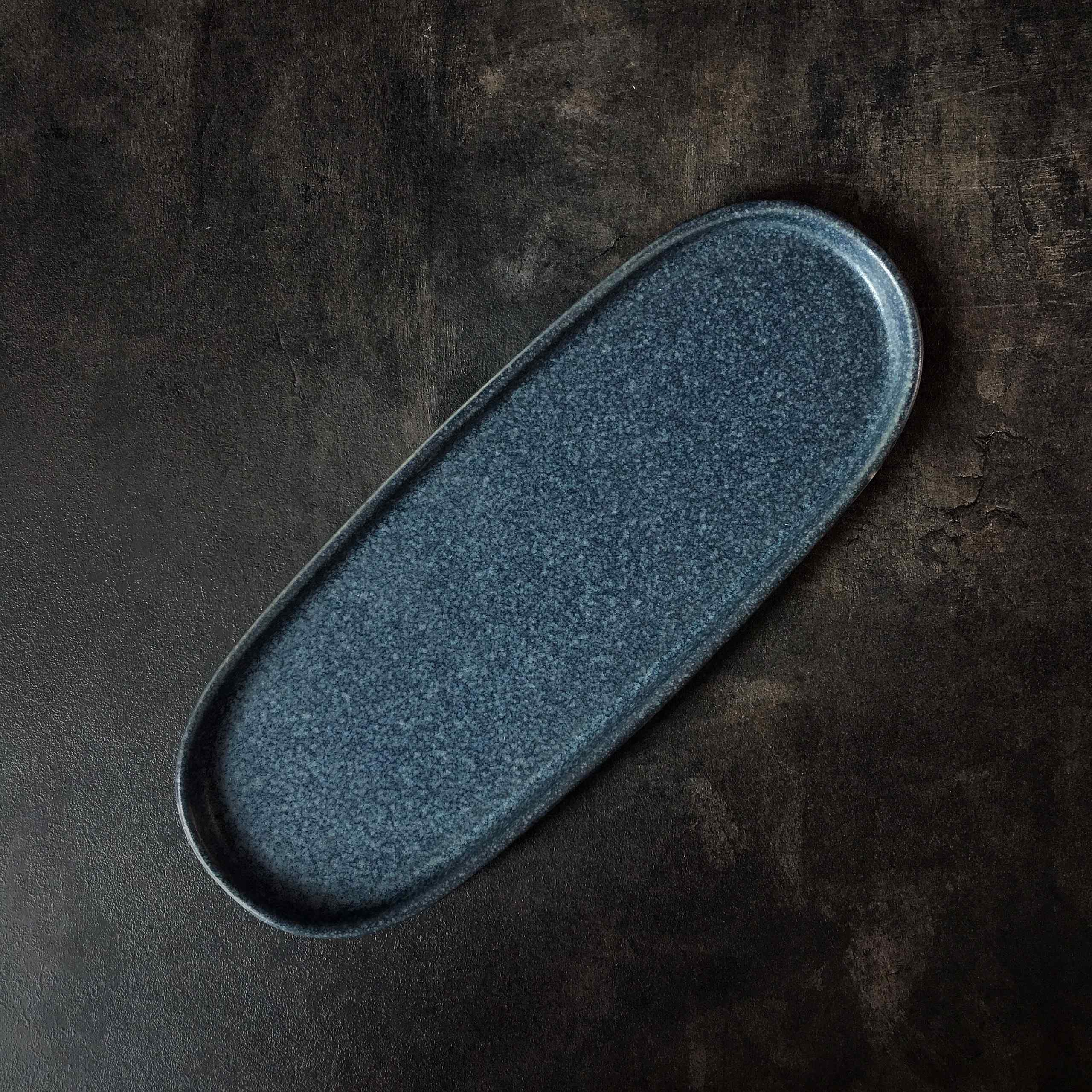 Bộ bát đĩa cao cấp  màu lam men lì