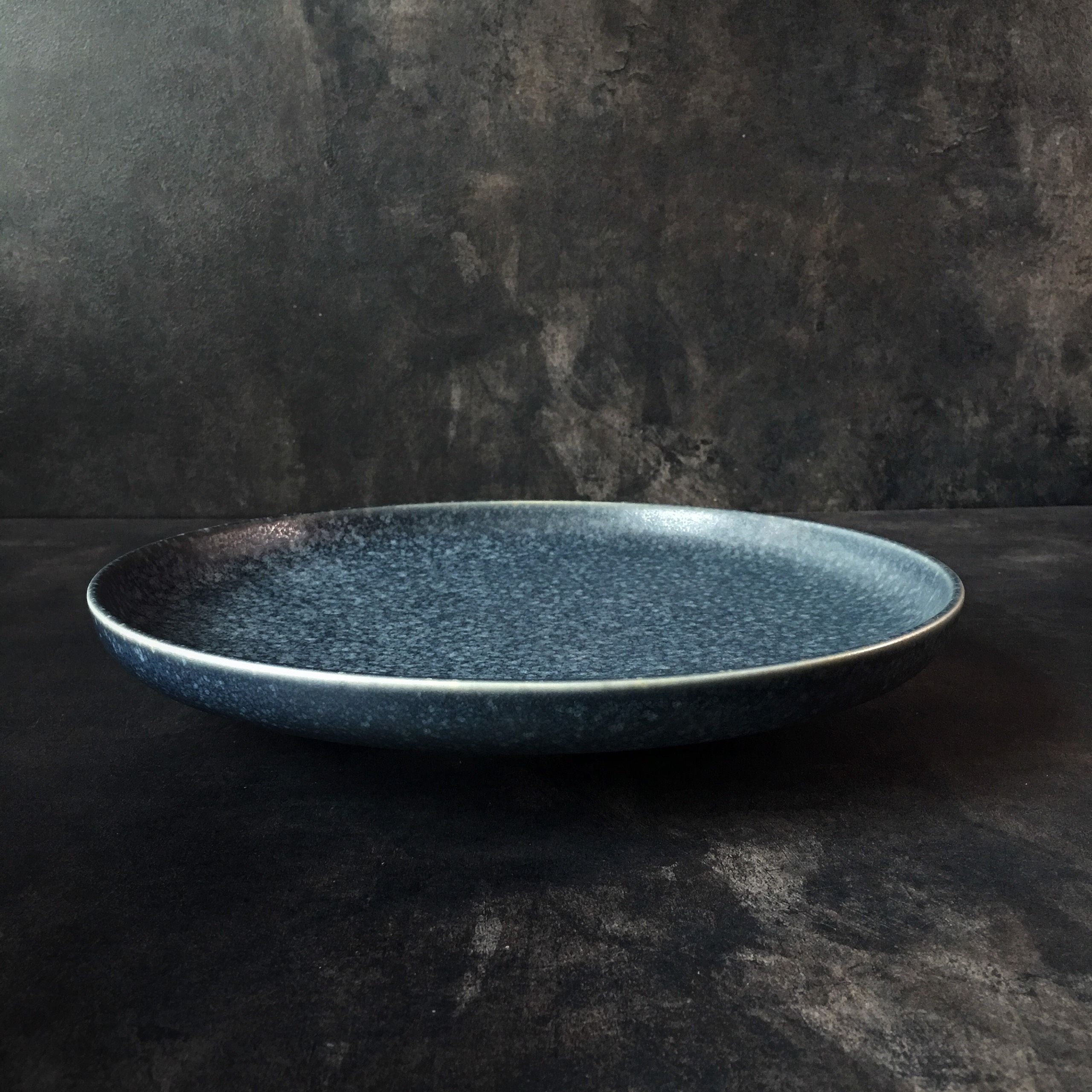 Bộ bát đĩa cao cấp  màu lam men lì