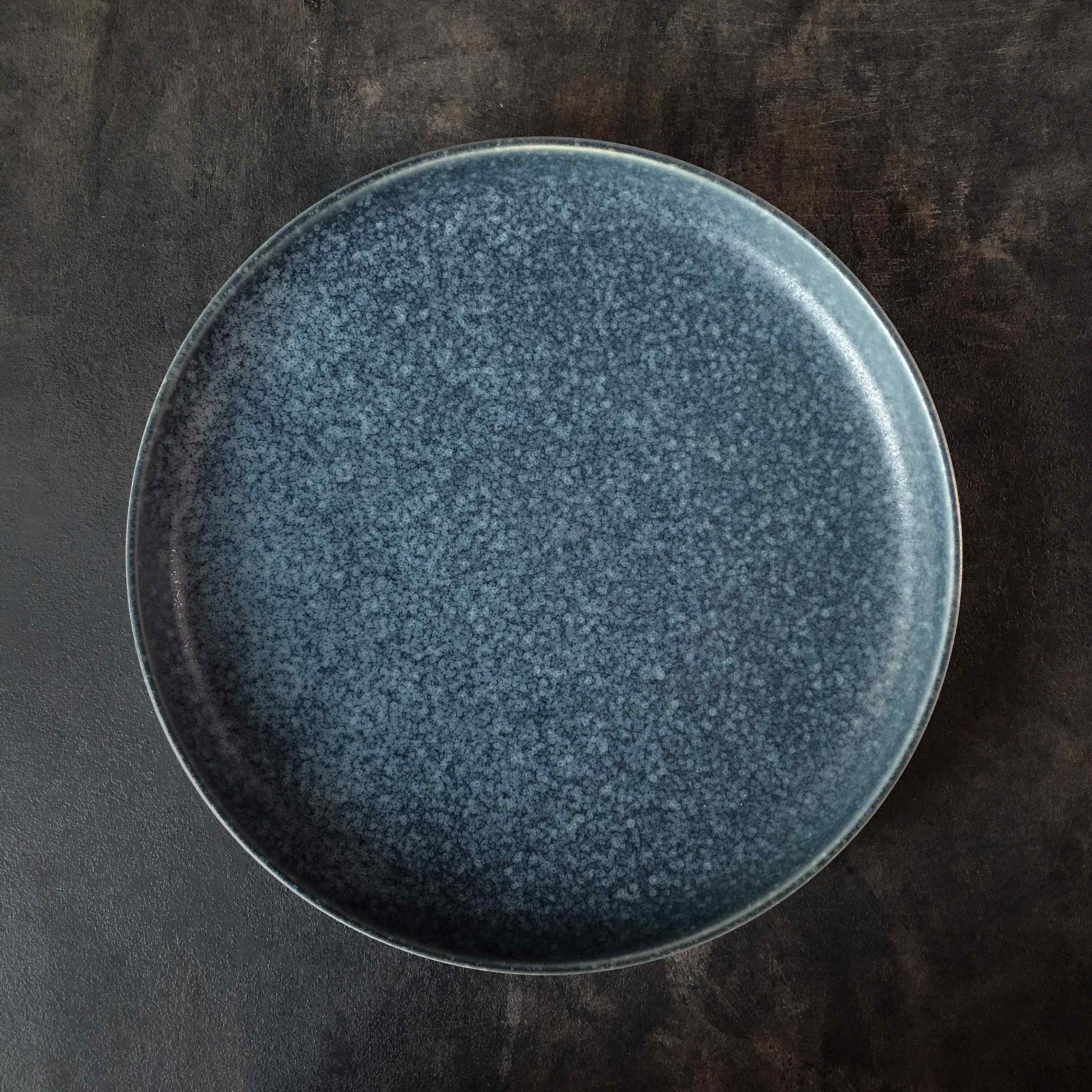 Bộ bát đĩa cao cấp  màu lam men lì