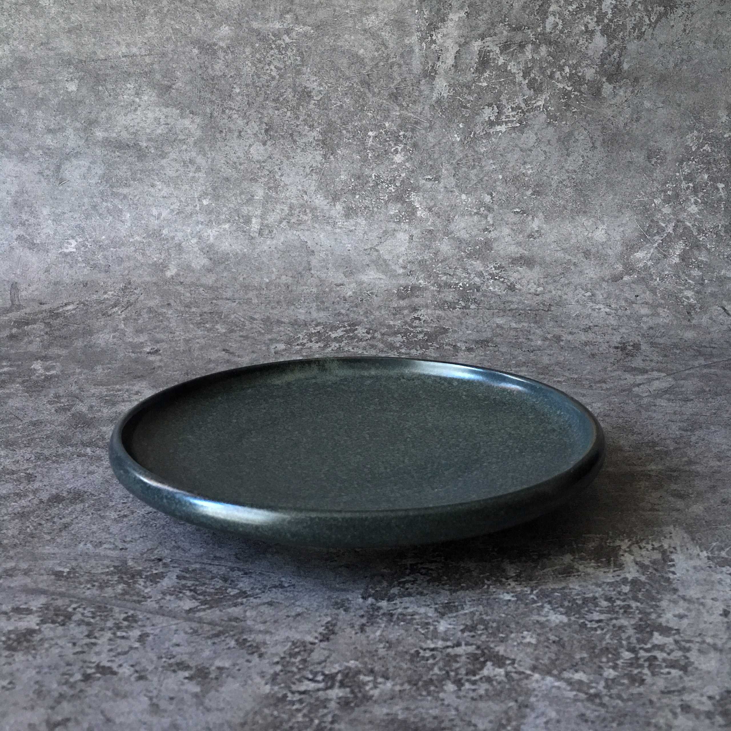 Bộ bát đĩa cao cấp màu ghi họa tiết đen đốm