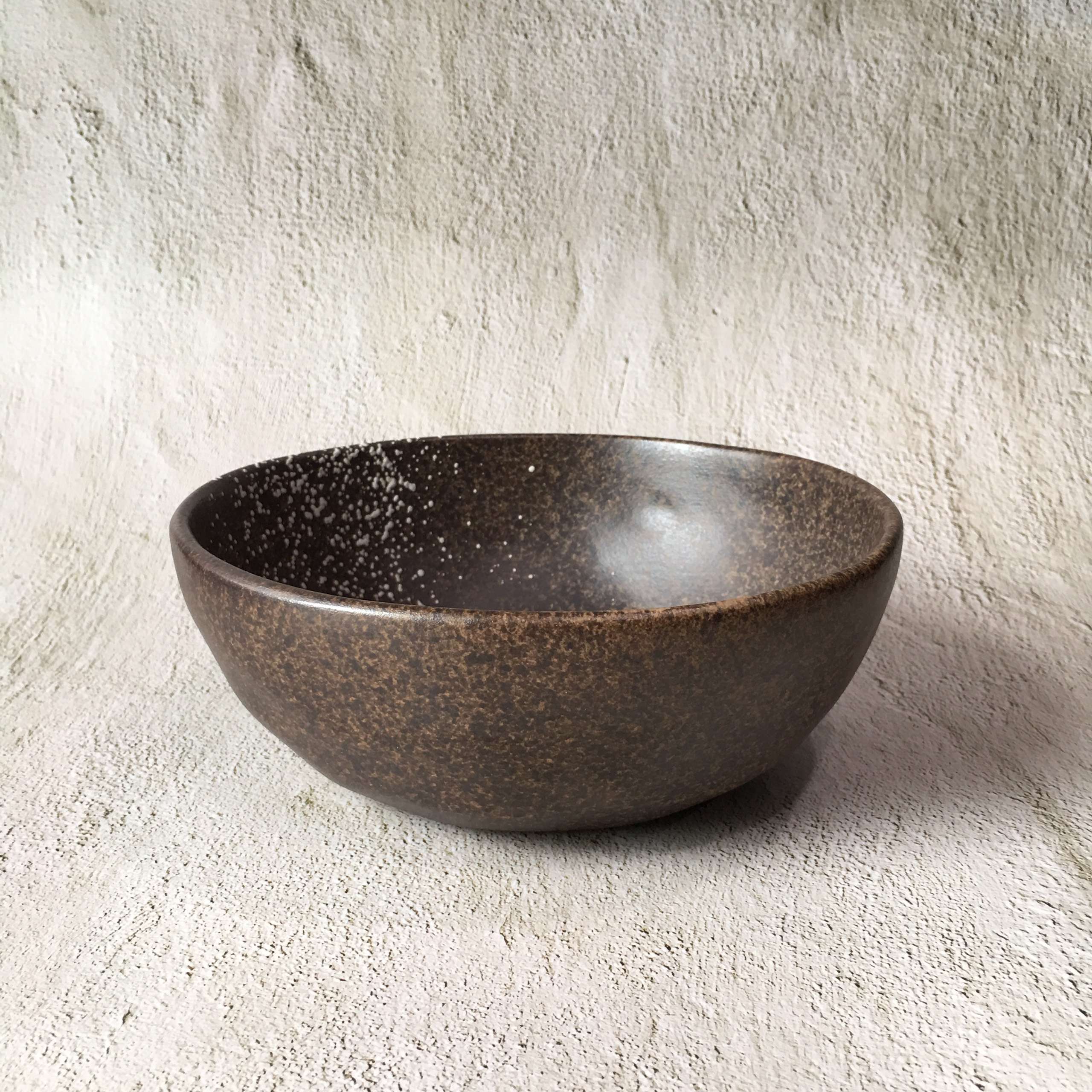 Bộ bát đĩa gia đình cao cấp  màu nâu đốm trắng men lì