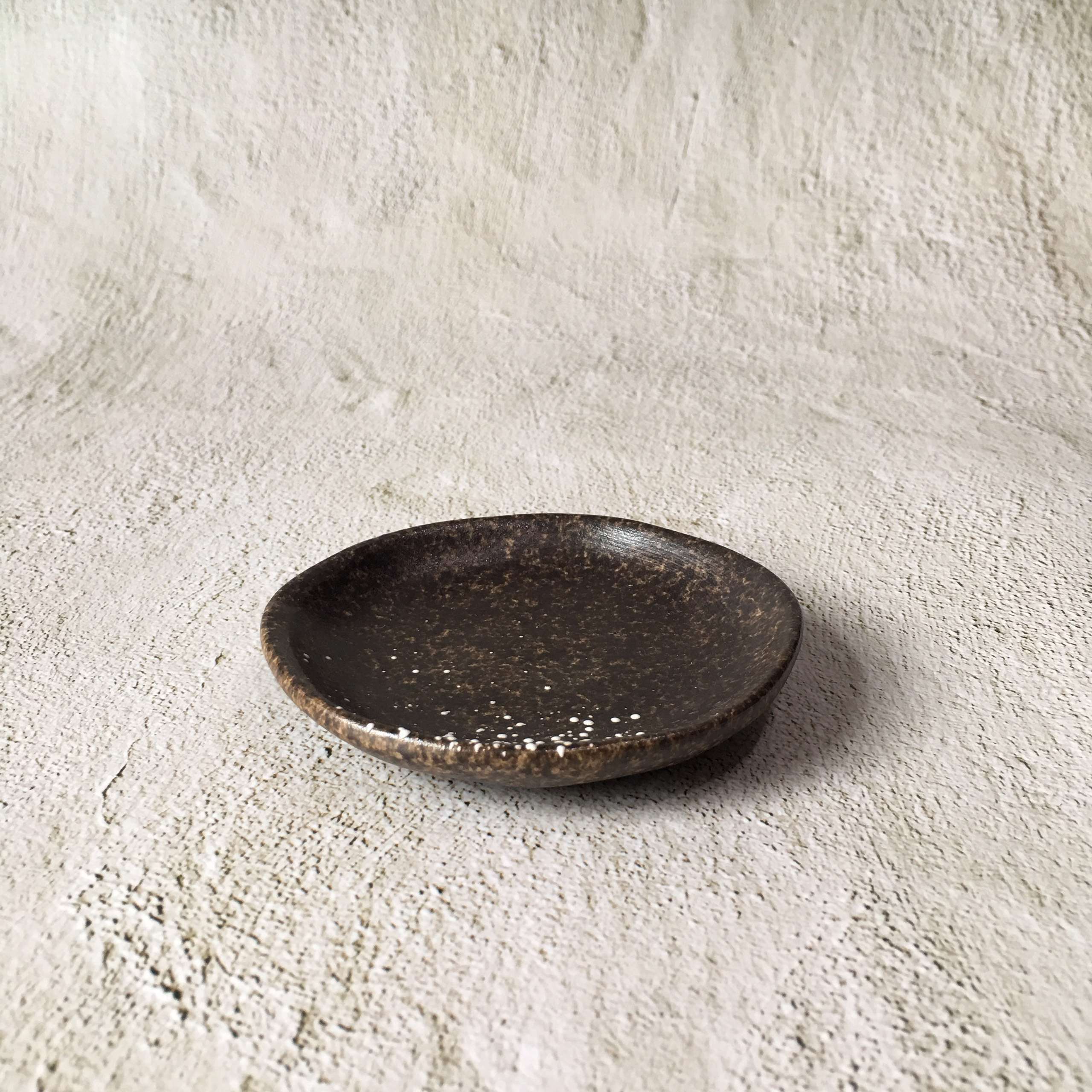 Bộ bát đĩa gia đình cao cấp  màu nâu đốm trắng men lì