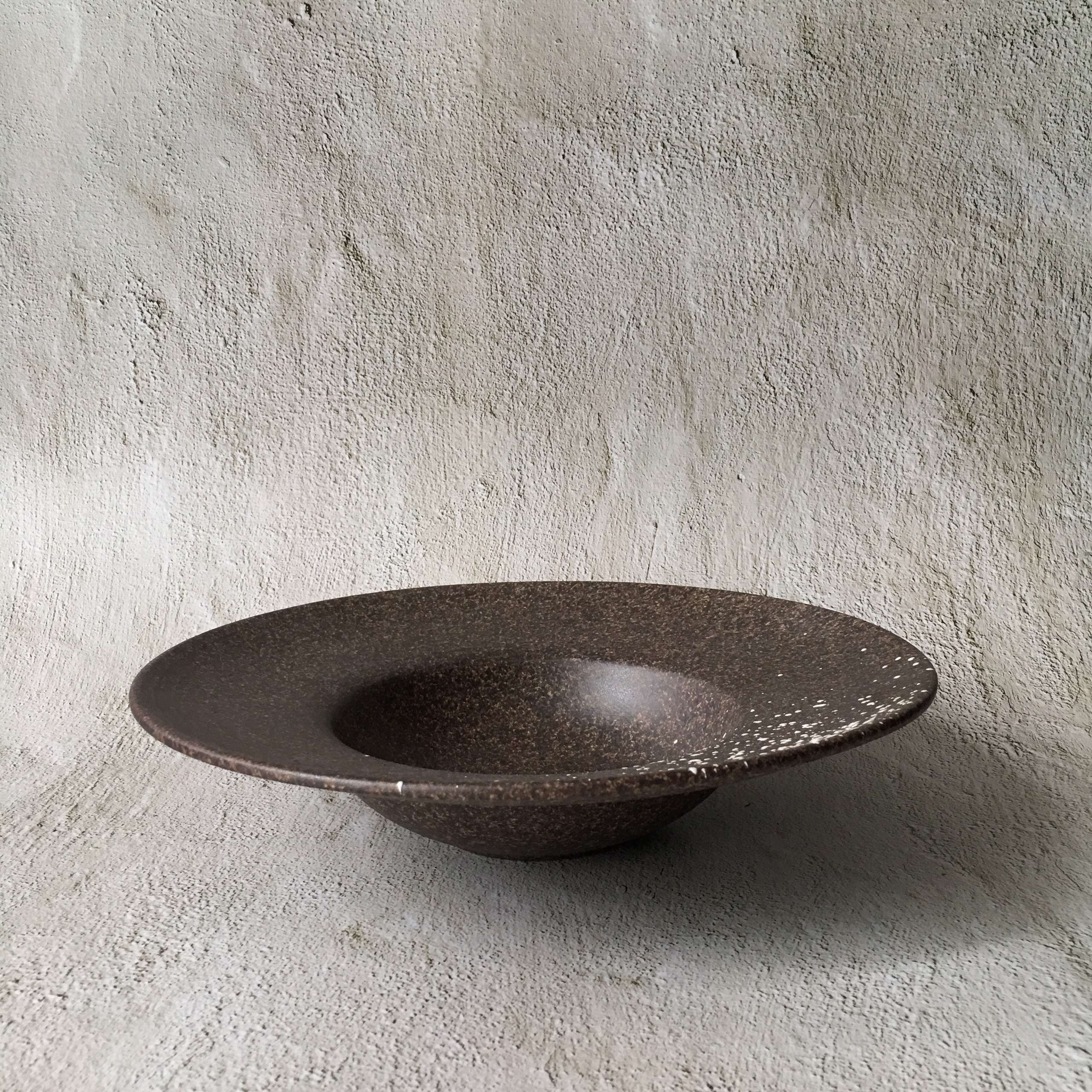 Bộ bát đĩa gia đình cao cấp  màu nâu đốm trắng men lì