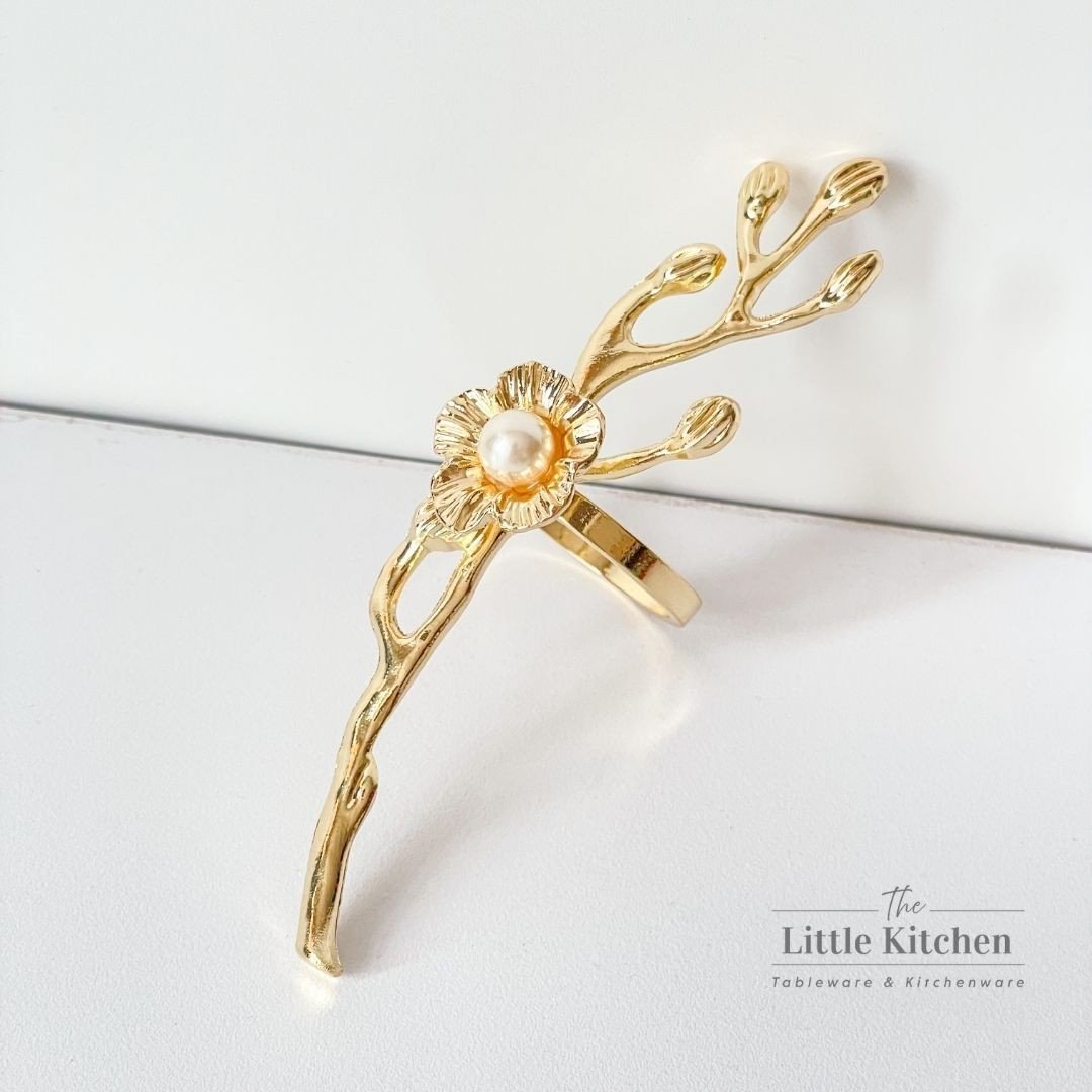 Ring cành ngọc trai vàng