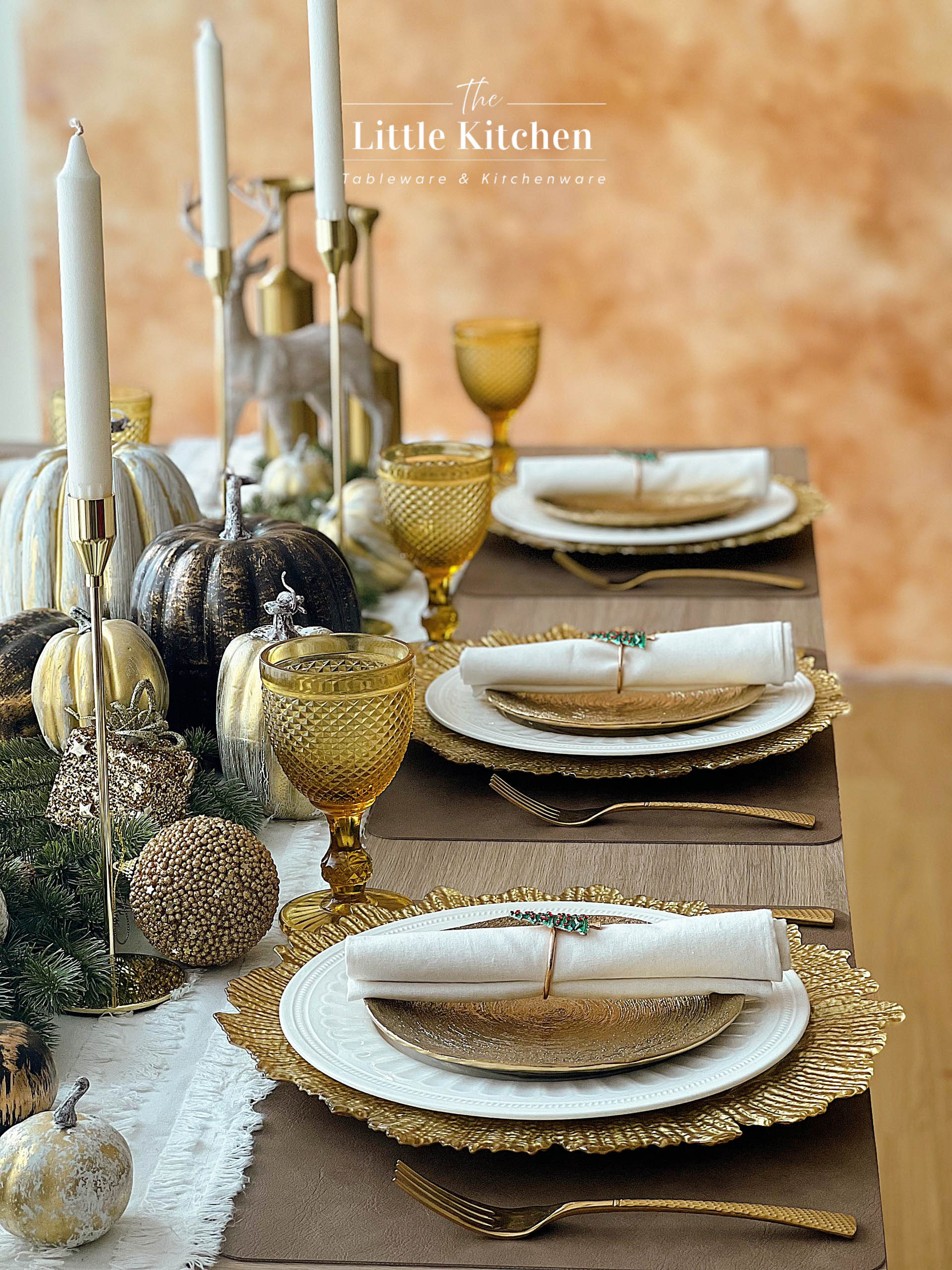 Set tiệc Thanks Giving Gold