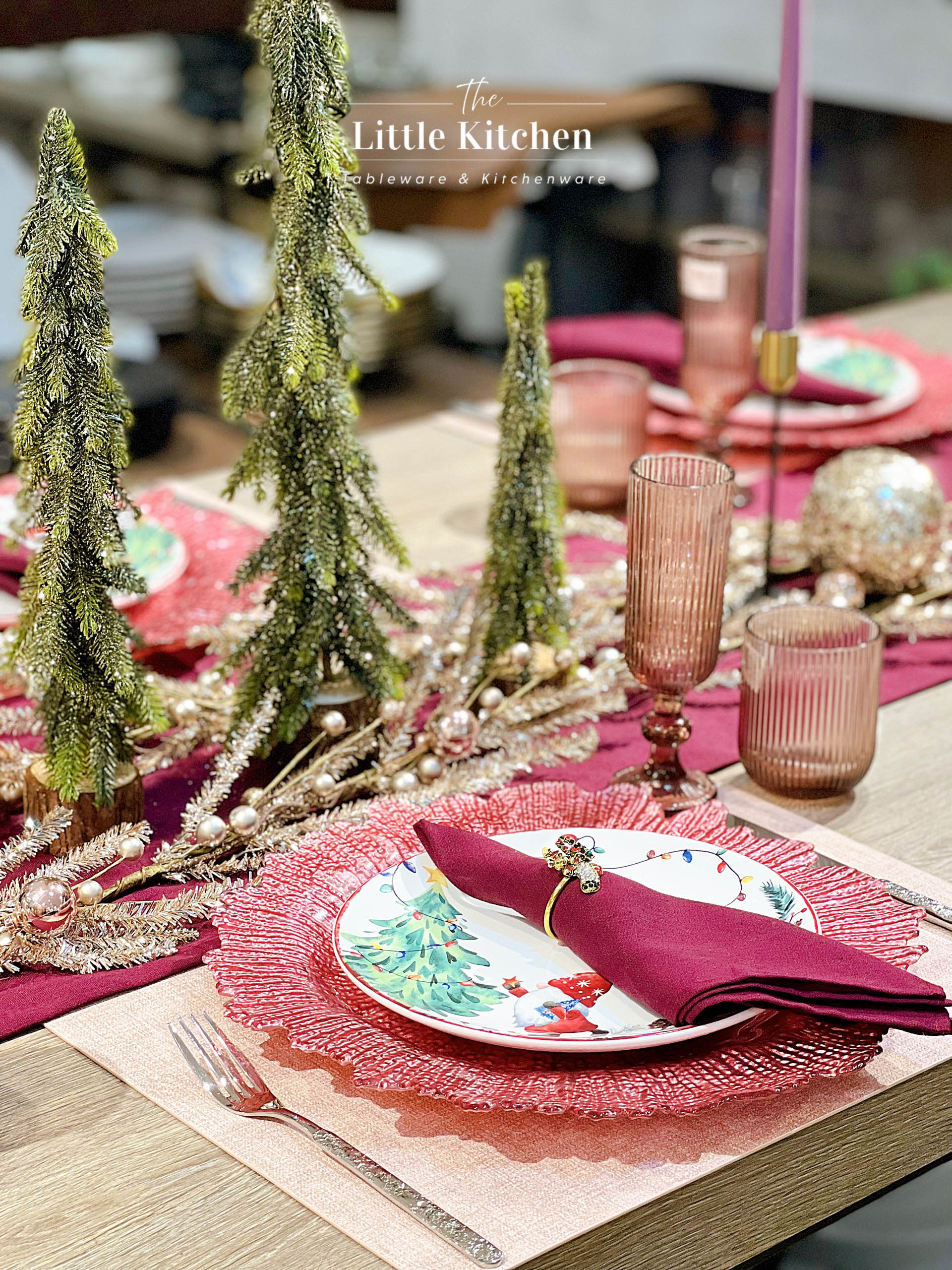 Set tiệc Giáng sinh Charming Red