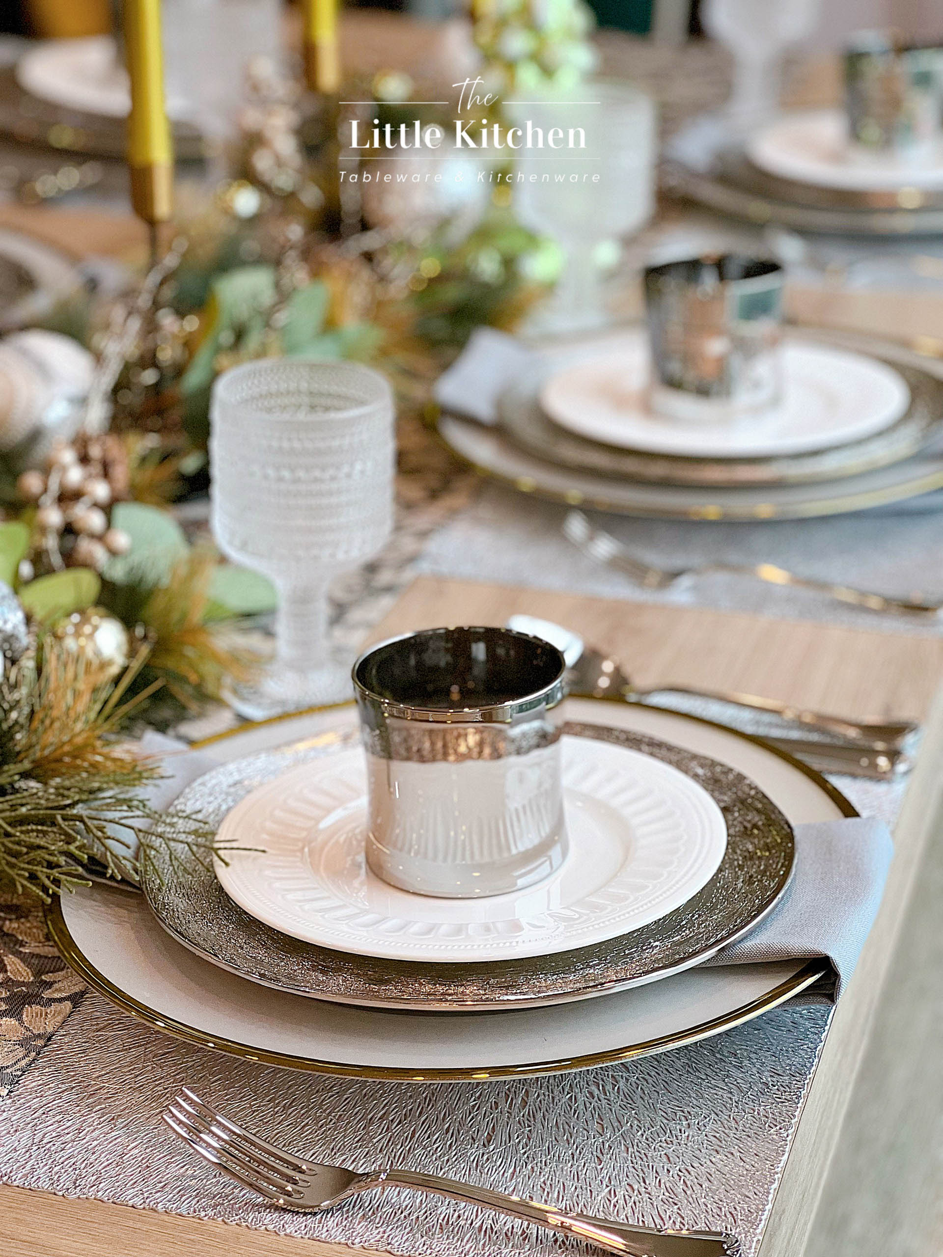 Set Tiệc Giáng sinh bạc