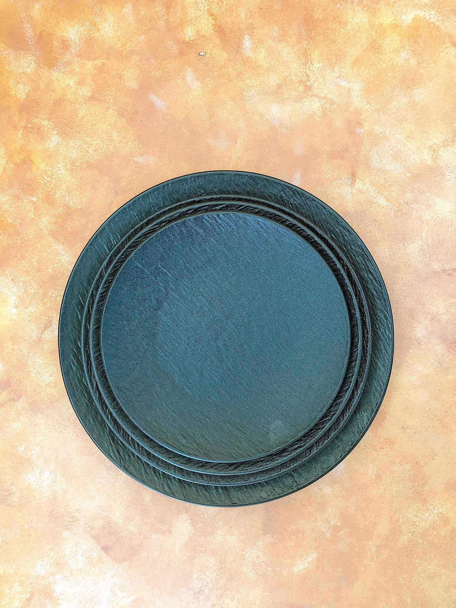 Bộ bát đĩa cao cấp men nhám màu đen