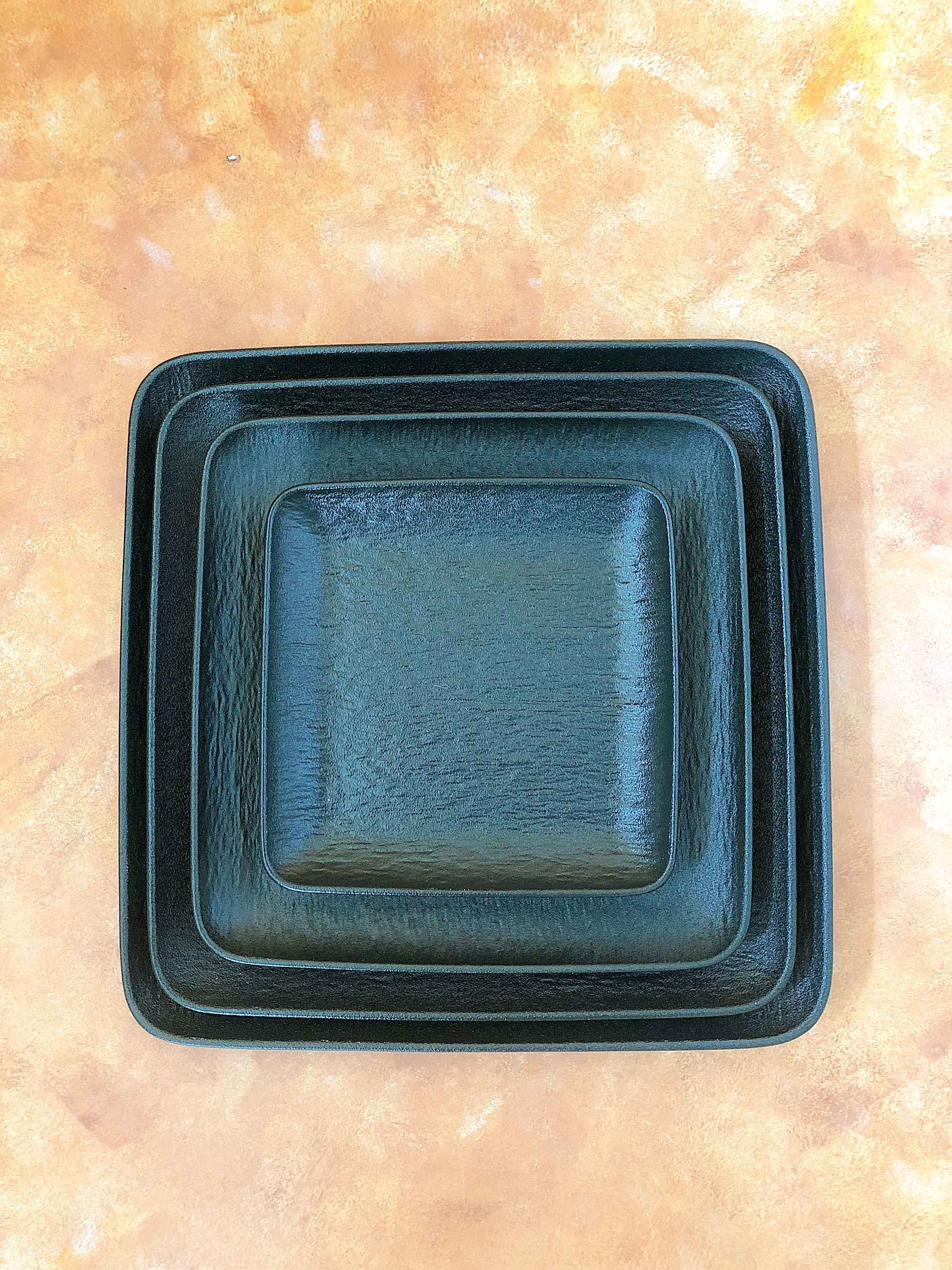 Bộ bát đĩa cao cấp men nhám màu đen