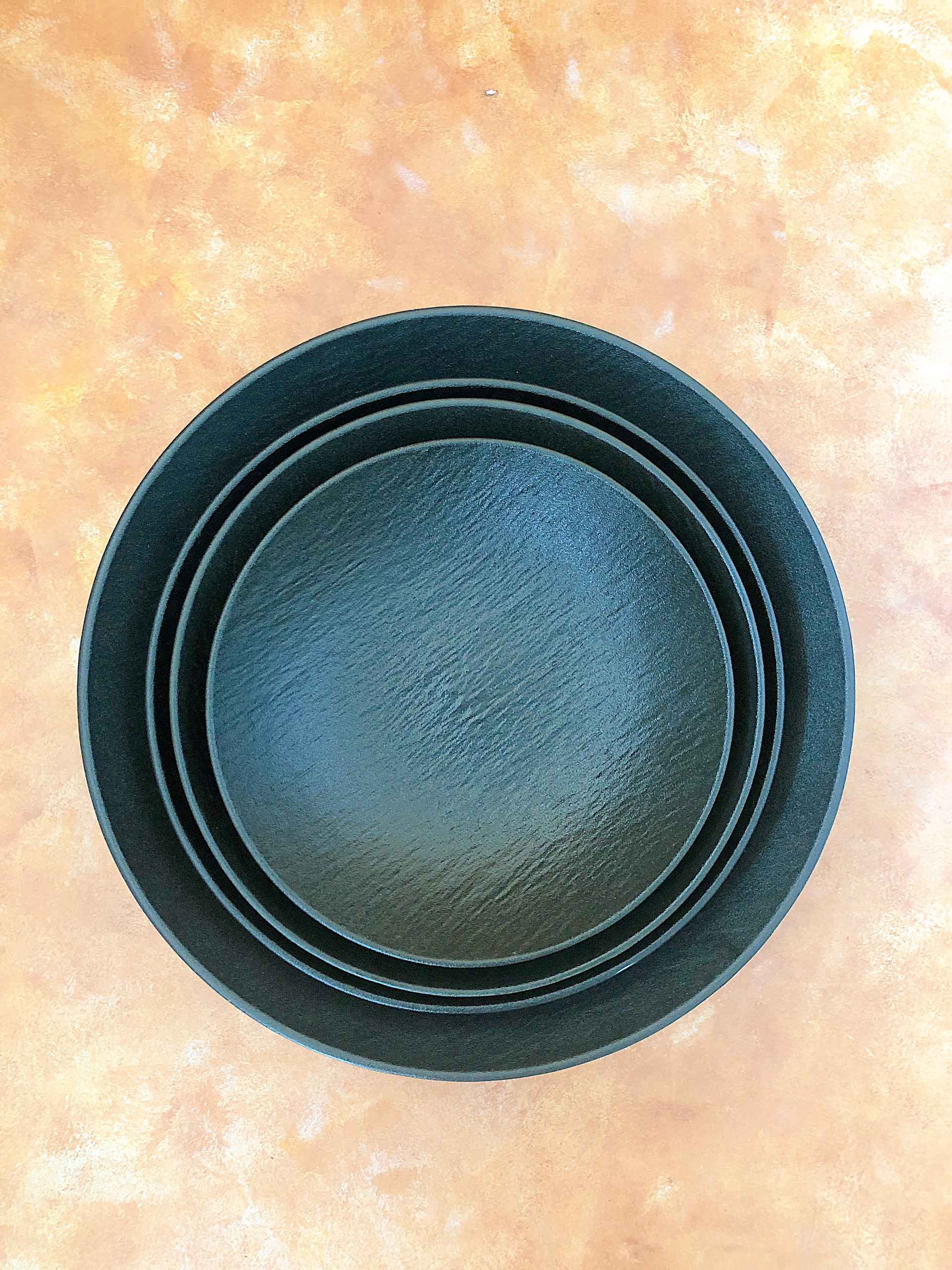 Bộ bát đĩa cao cấp men nhám màu đen