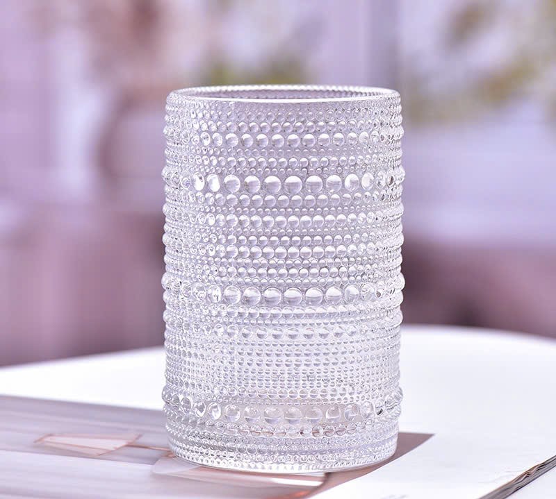 Cốc thuỷ tinh hạt trắng 13