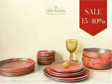 Bộ bát đĩa gia đình cao cấp màu đỏ men lì