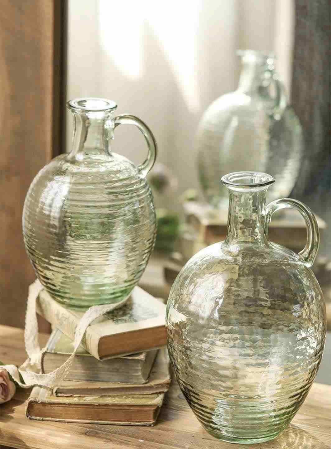 Bình thuỷ tinh rót mint