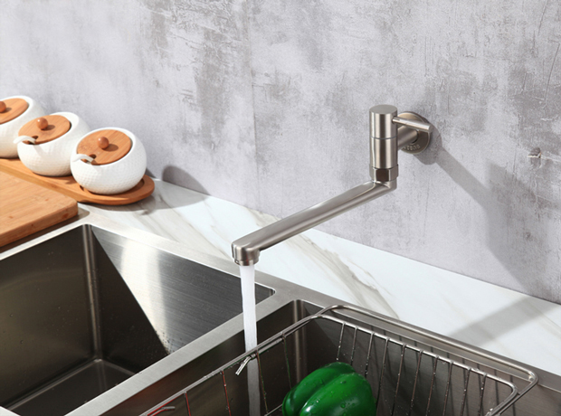 VÒI RỬA CHÉN LẠNH INOX 304 GẮN TƯỜNG LANKA VRCL06 VÒI RỬA CHÉN LẠNH INOX 304 GẮN TƯỜNG LANKA VRCL06