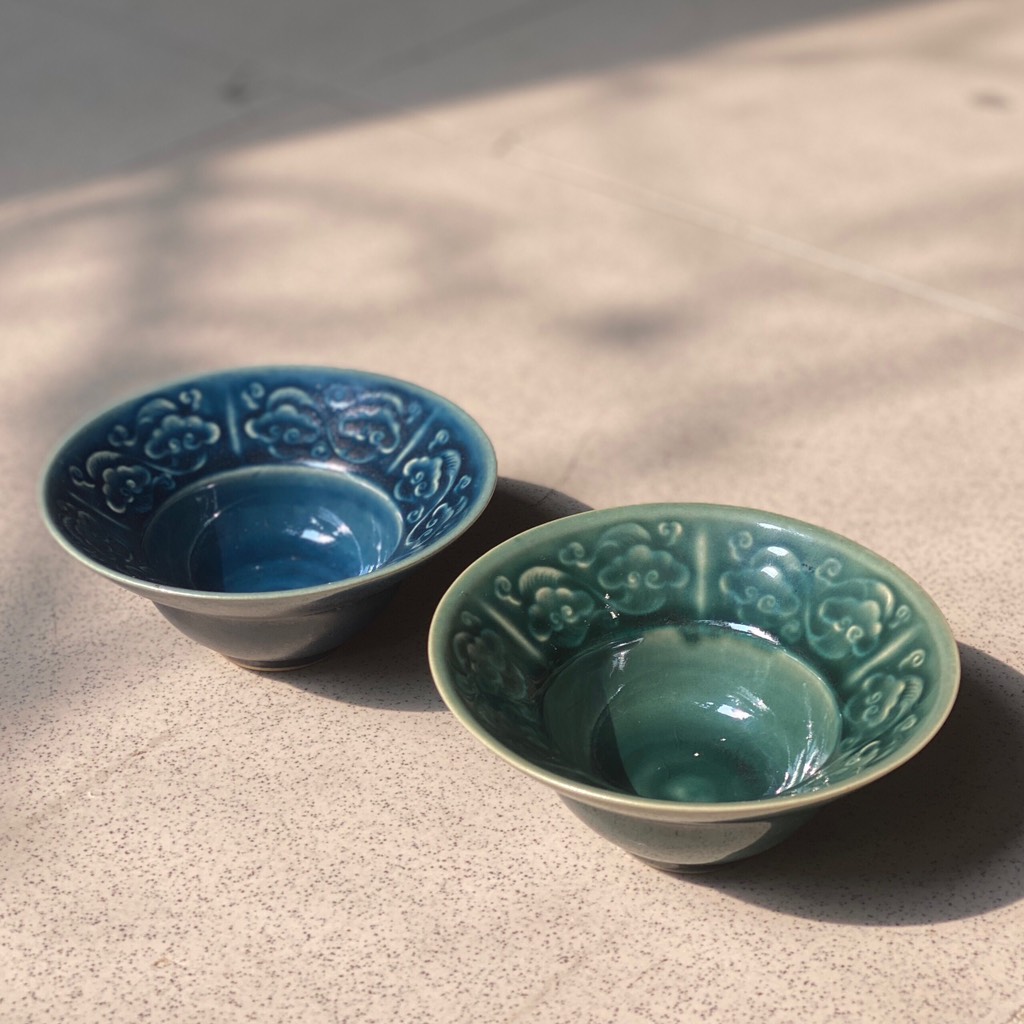 Bát gốm chiết yêu (Hiên Vân Ceramics) - màu ngẫu nhiên