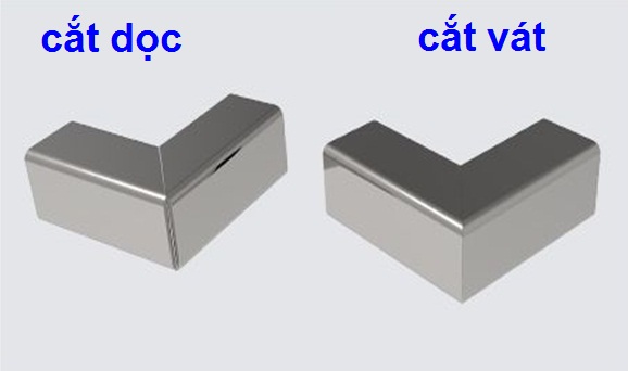 so sánh giữa cắt dọc và cắt vát 3d