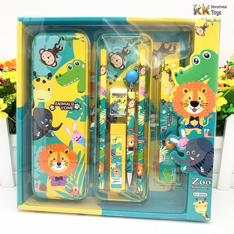 Quà tặng/Bộ đồ dùng học tập họa tiết động vật SIÊU ngộ nghĩnh Animal World - Quà tặng/Bộ đồ dùng học tập họa tiết động vật SIÊU ngộ nghĩnh Animal World -