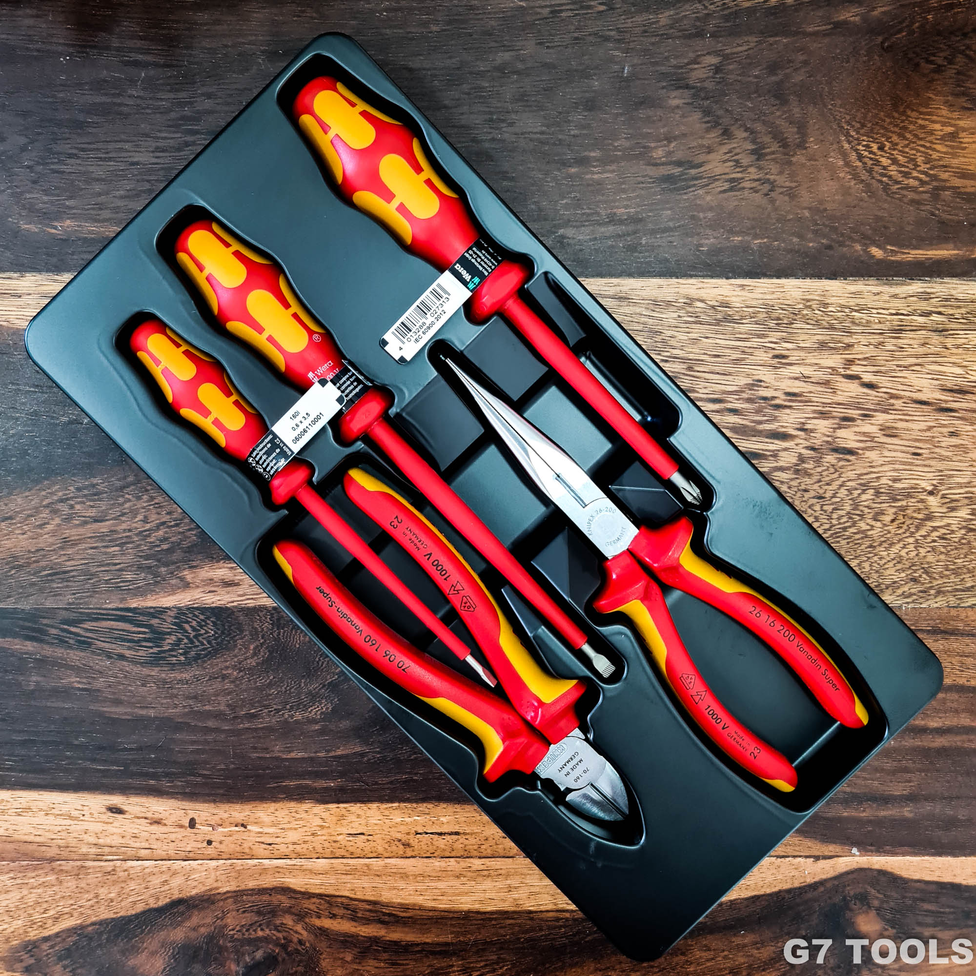Knipex 00 20 13 - Bộ VDE Tool 2 Chiếc Kìm Knipex & 3 Chiếc Tua Vít Wera