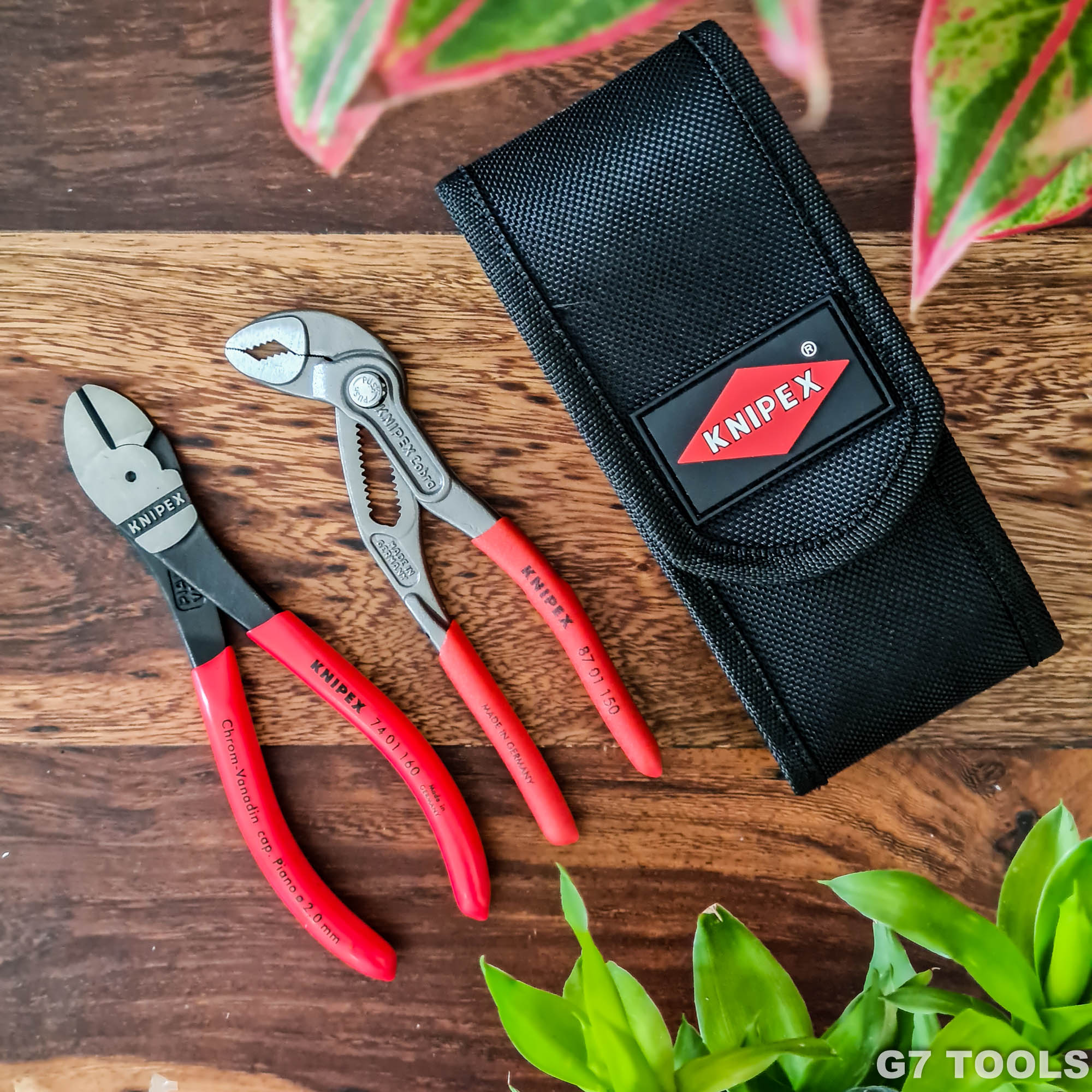 Bộ Kìm Knipex 00 20 72 V02 Gồm 74 01 160, 87 01 150 và Túi đeo hông