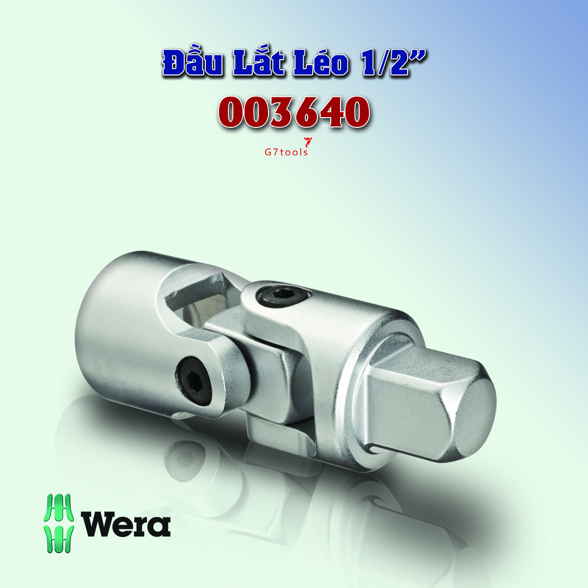 Đầu Nối Lắt Léo 1/2" Wera 8795 C Zyklop Universal Joint 003640